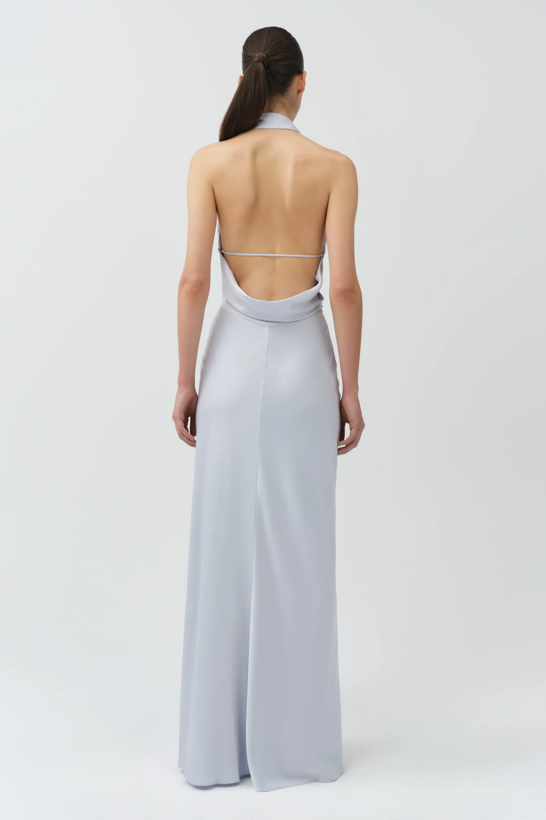 Reannon Draped Satin Gown - Image 4