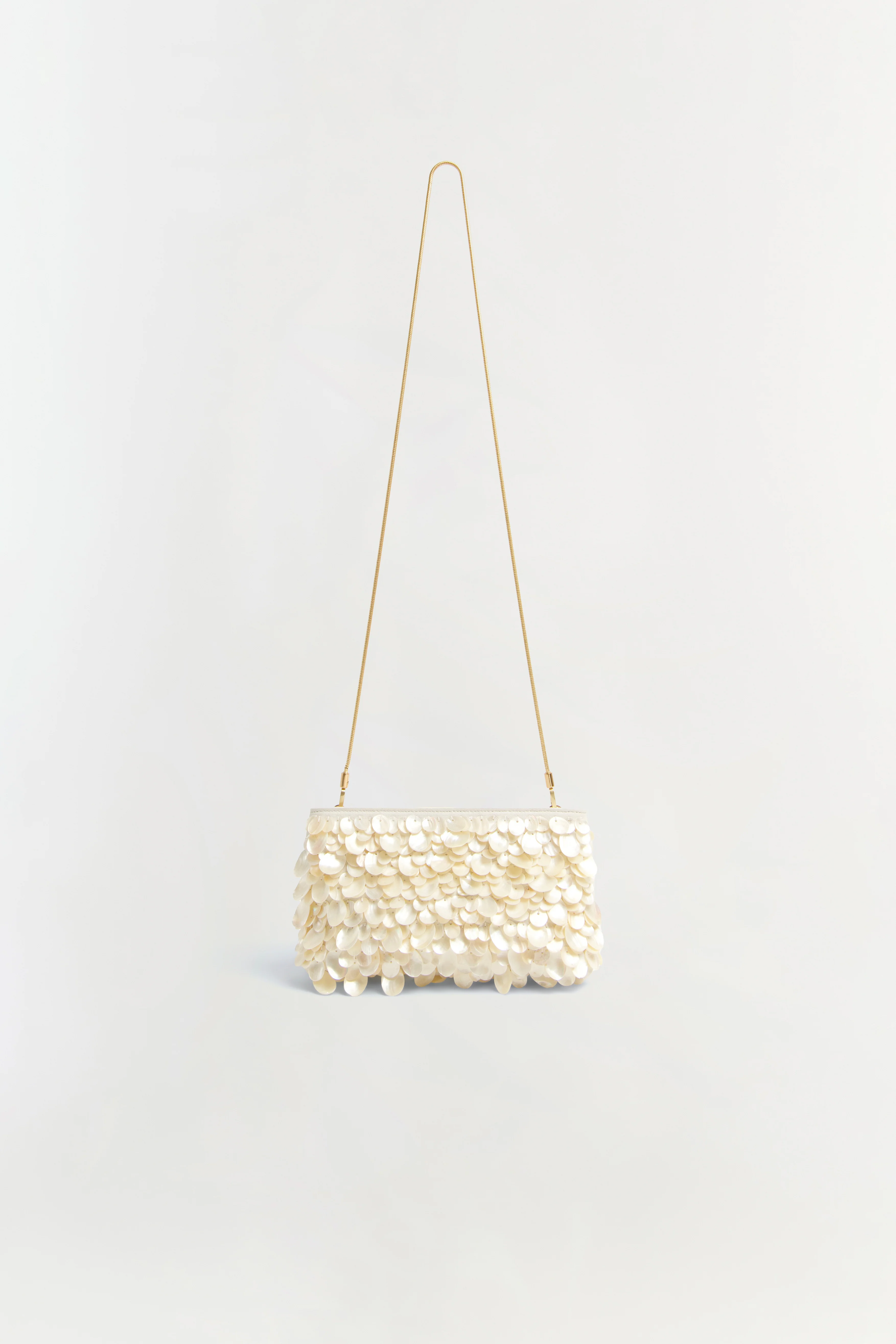 Reese Natural Shell Beaded Clutch - Image 4