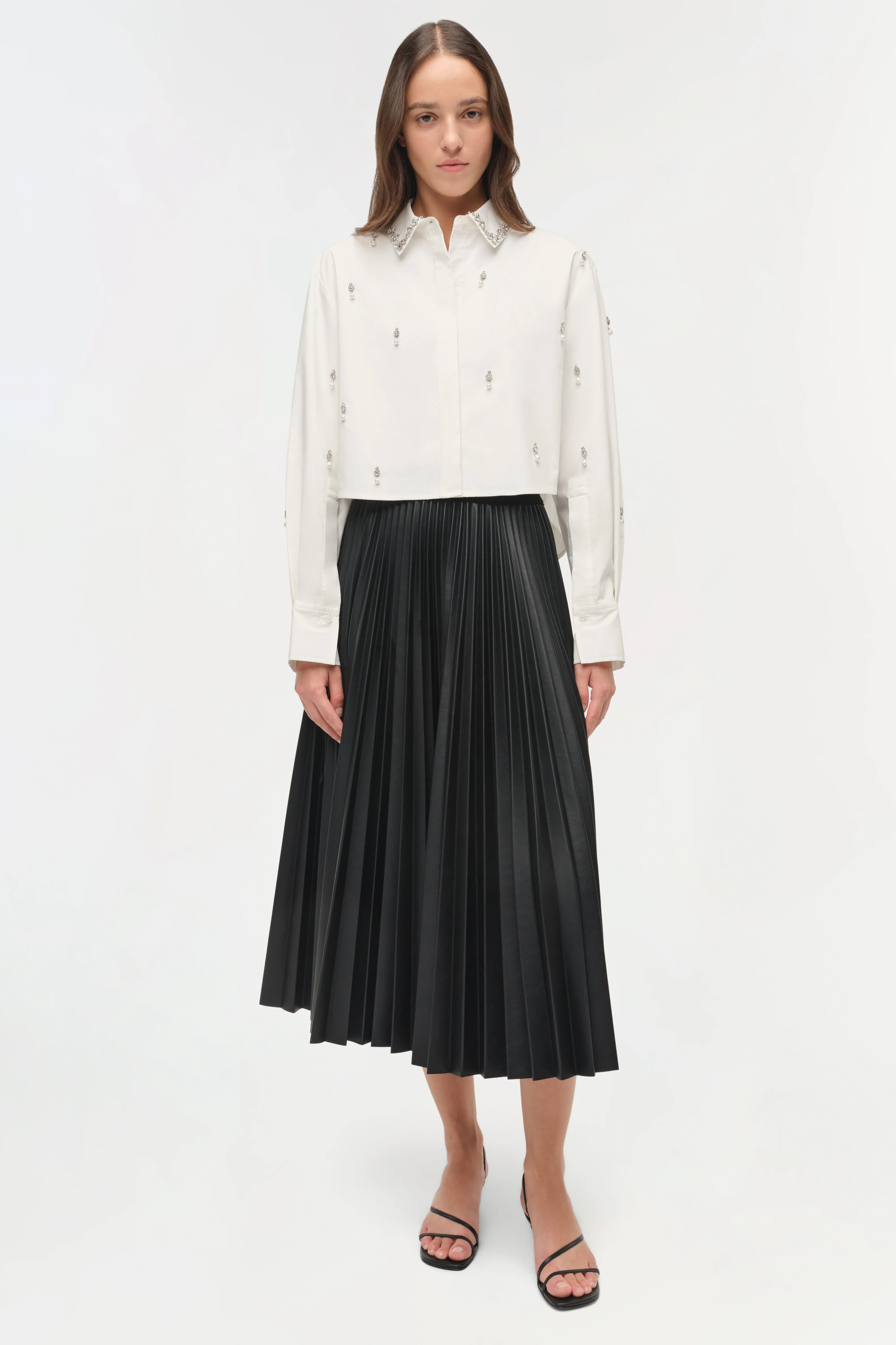 Renata Embellished Cotton Shirt - Image 2