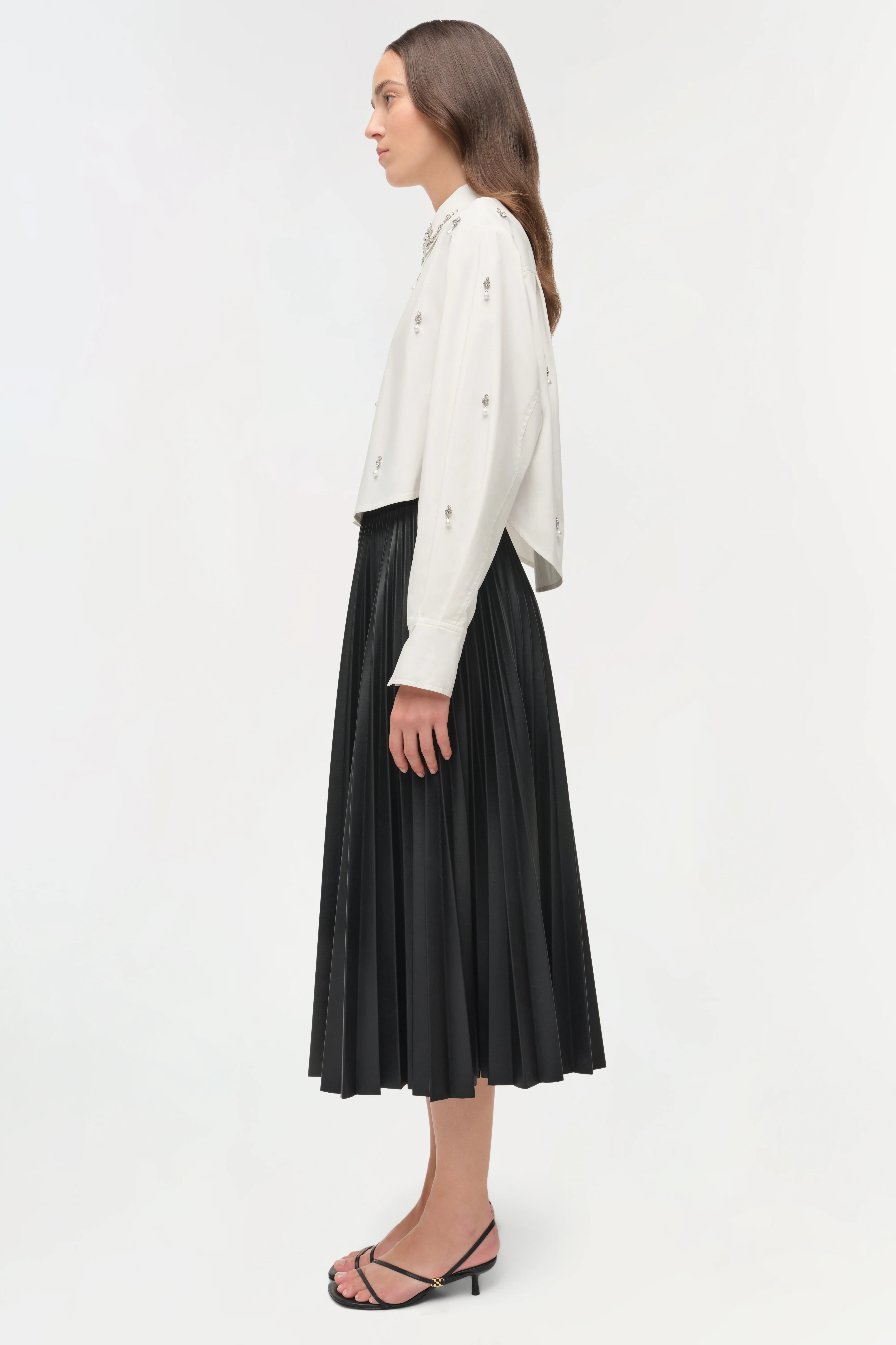 Renata Embellished Cotton Shirt - Image 4