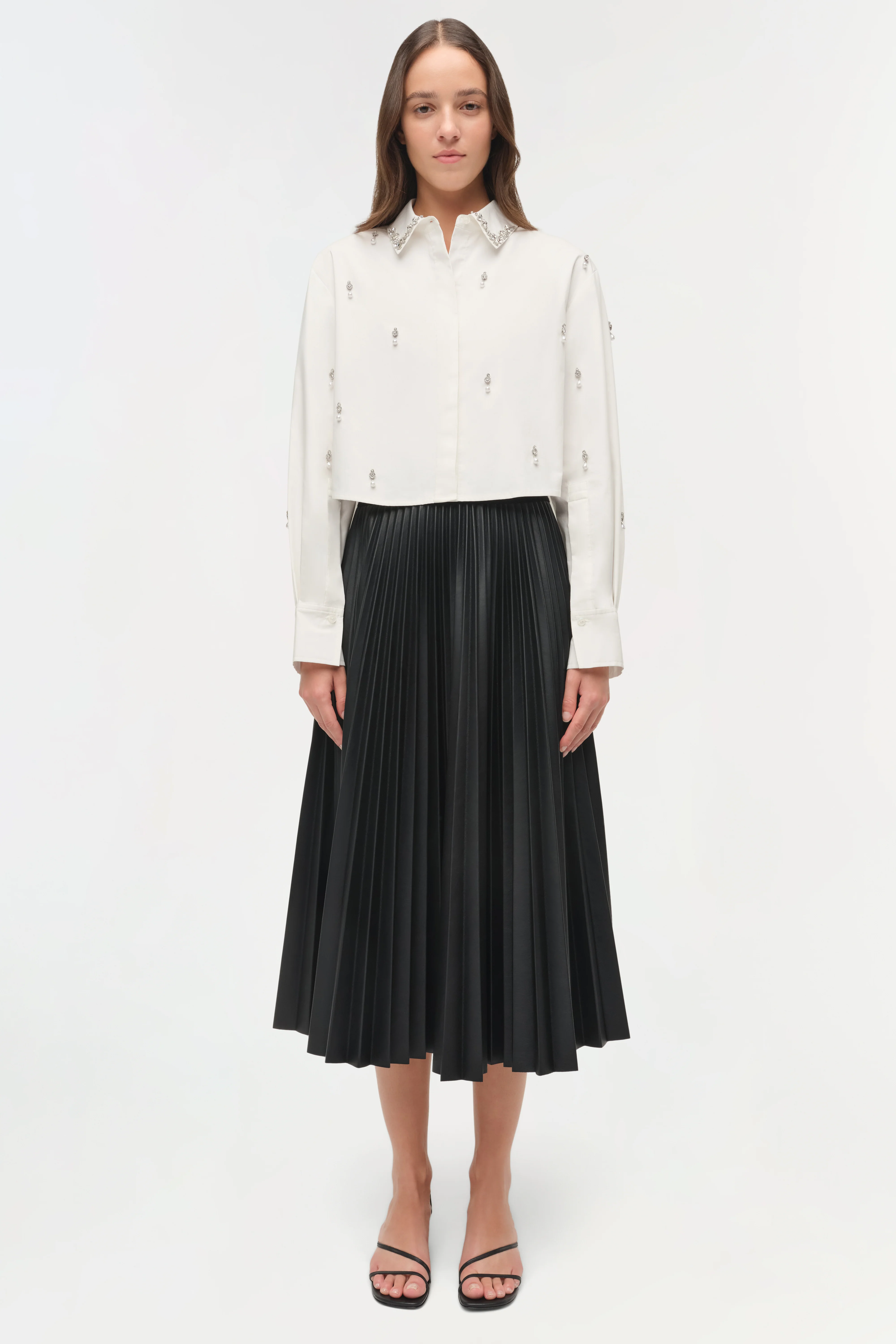 Renata Embellished Cotton Shirt - Image 6