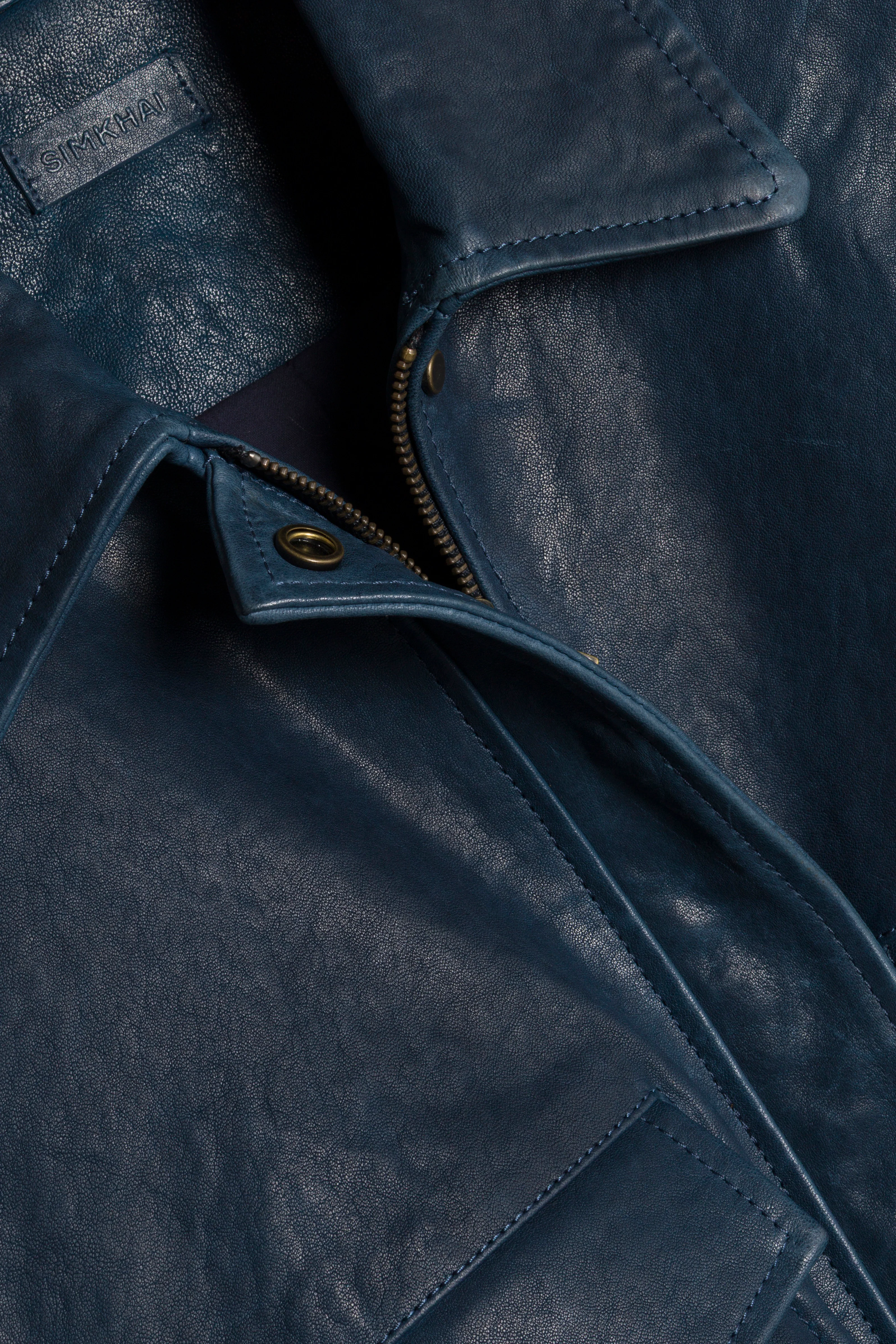 Roland Leather Cropped Jacket - Image 3