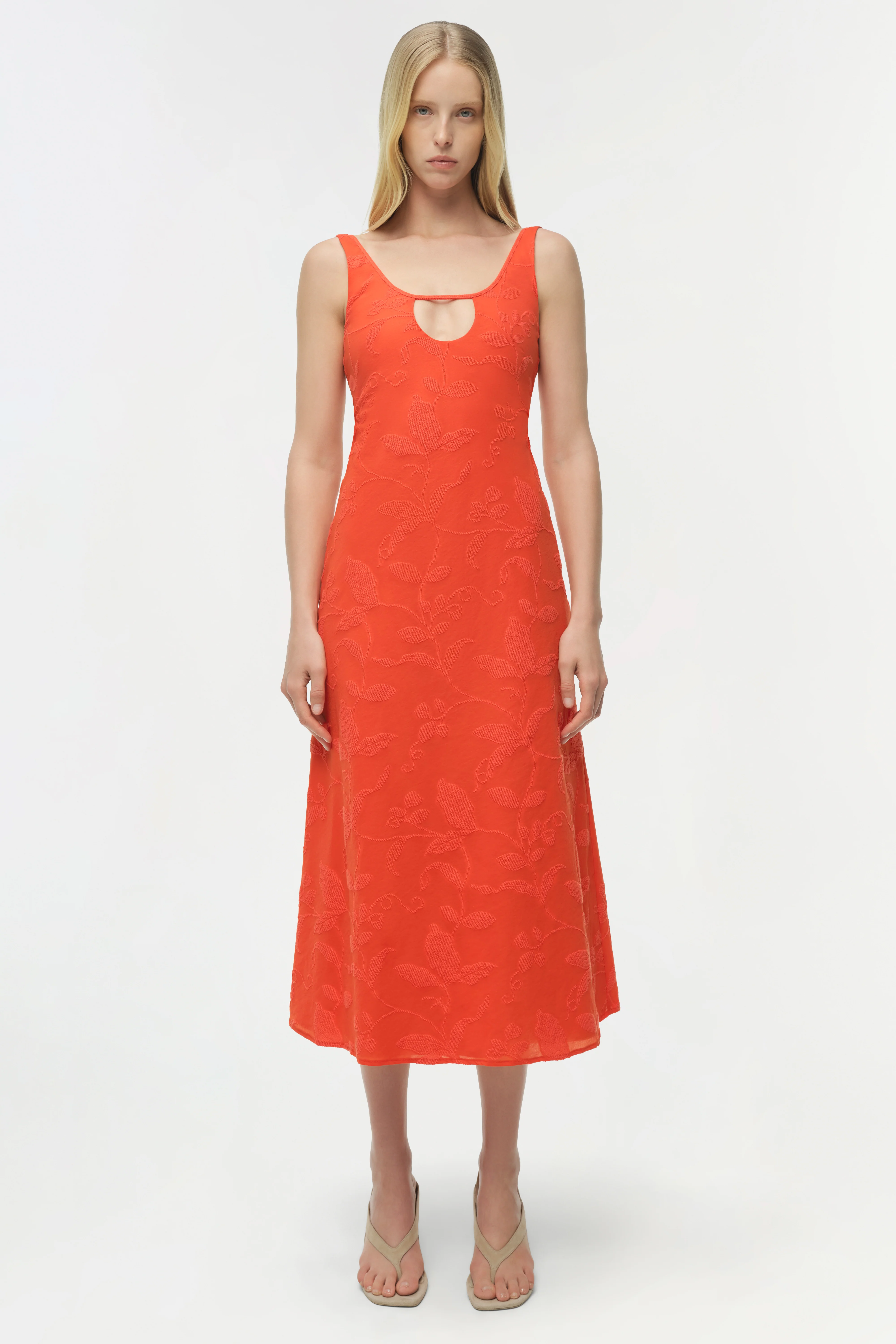 Rosalia Jacquard Midi Dress - Image 6