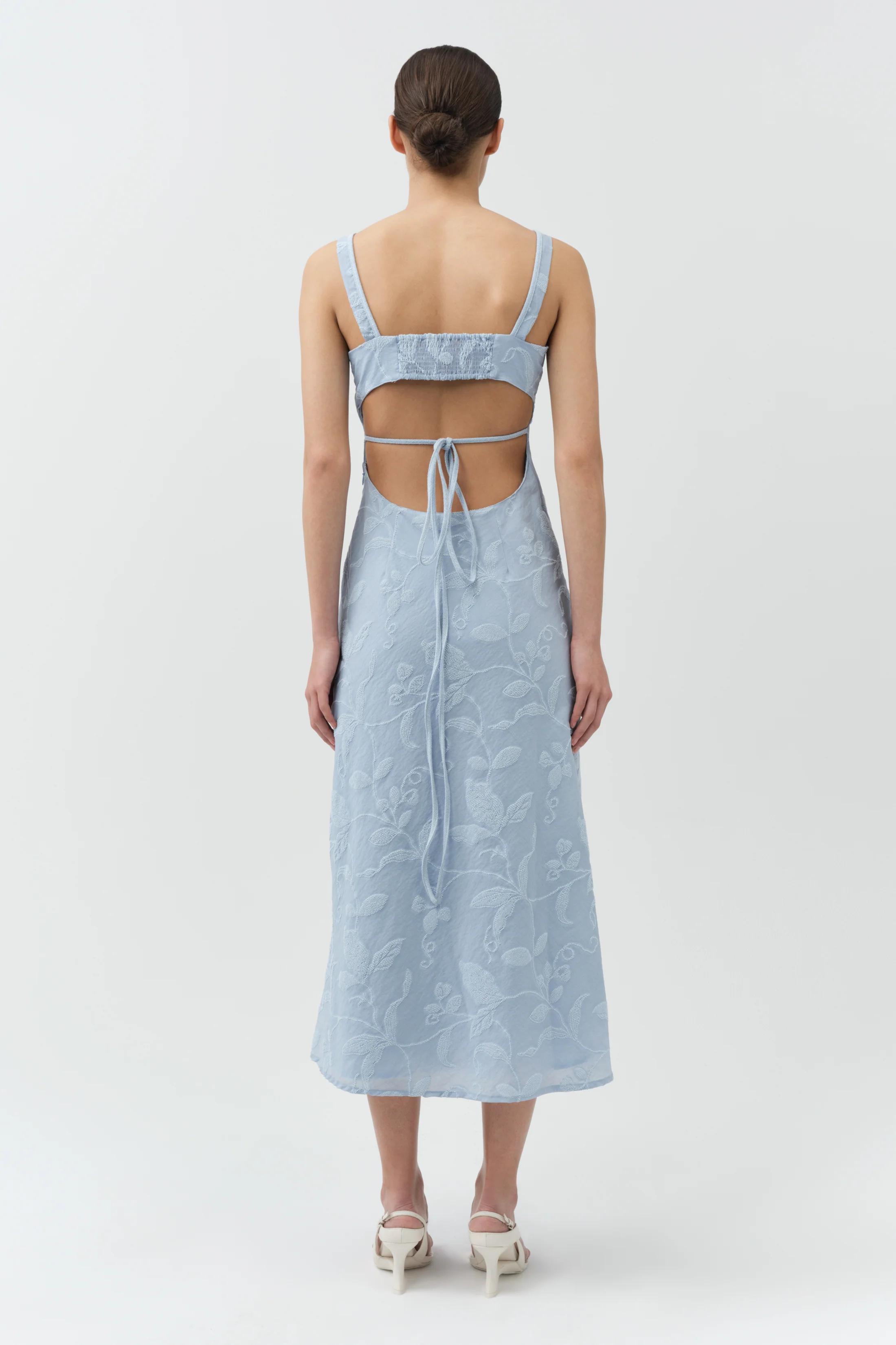 Rosalia Jacquard Midi Dress - Image 4