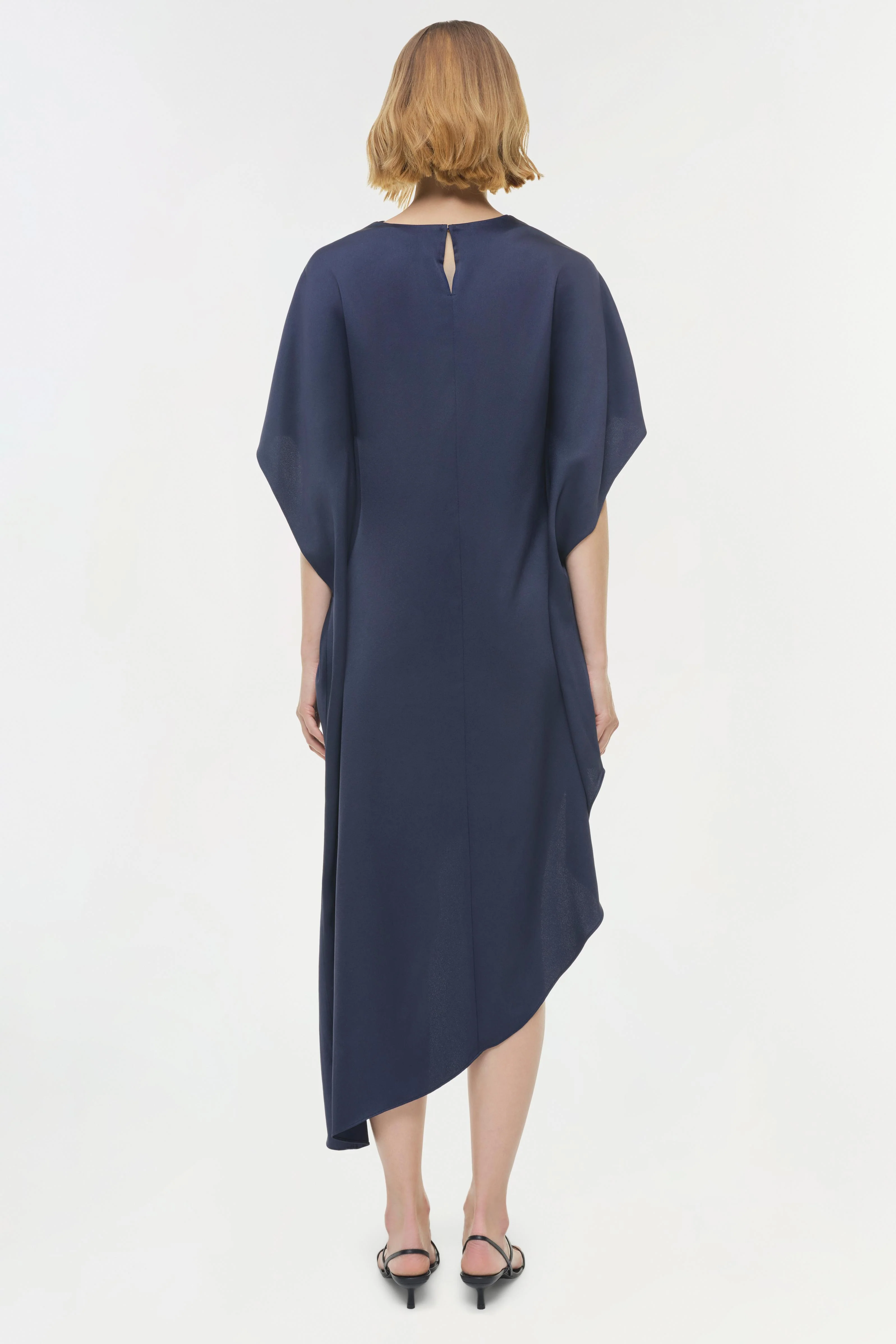 Sadia Satin Mini Cape Dress - Image 5