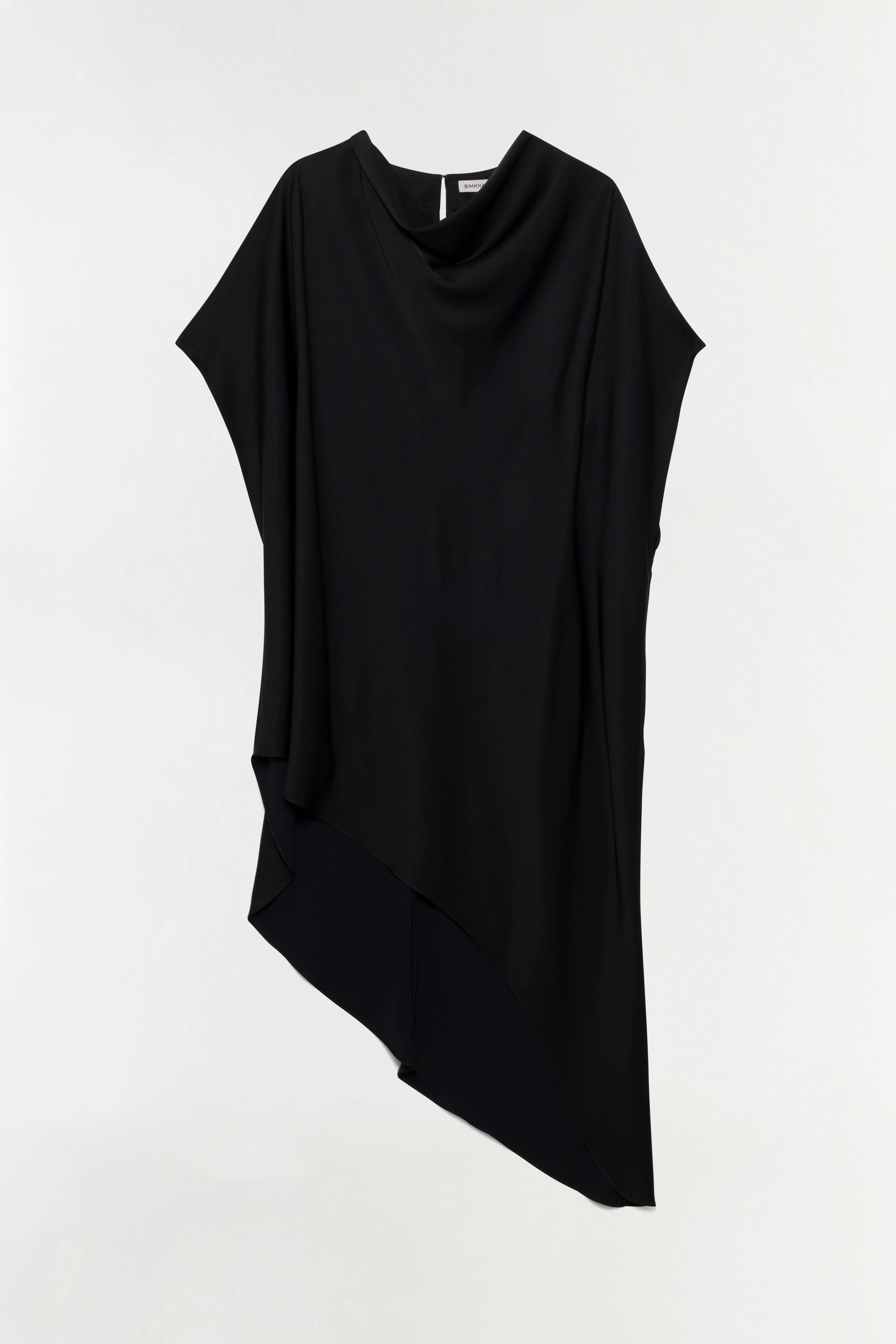 Sadia Satin Mini Cape Dress