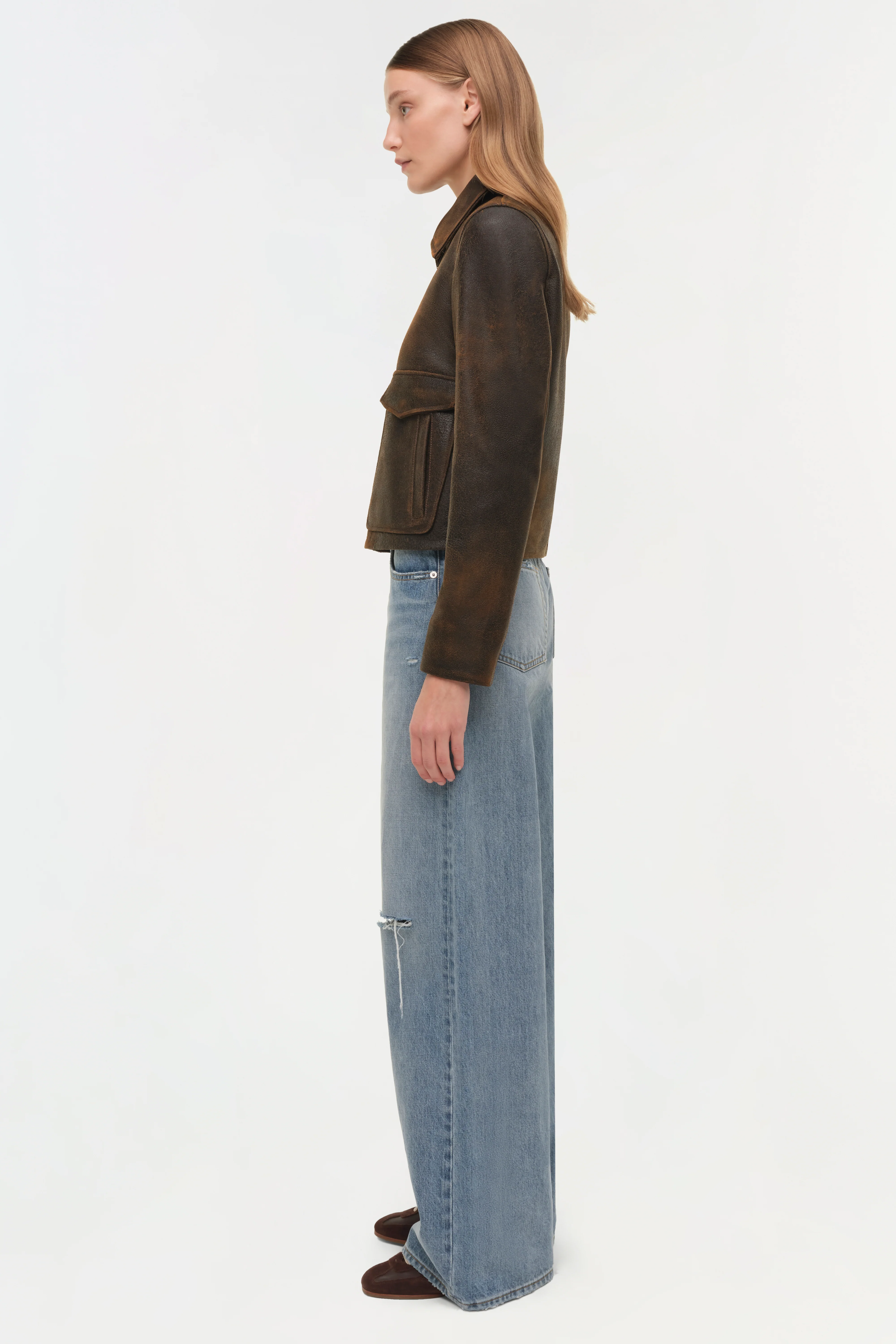 Sage Leather Jacket - Image 4
