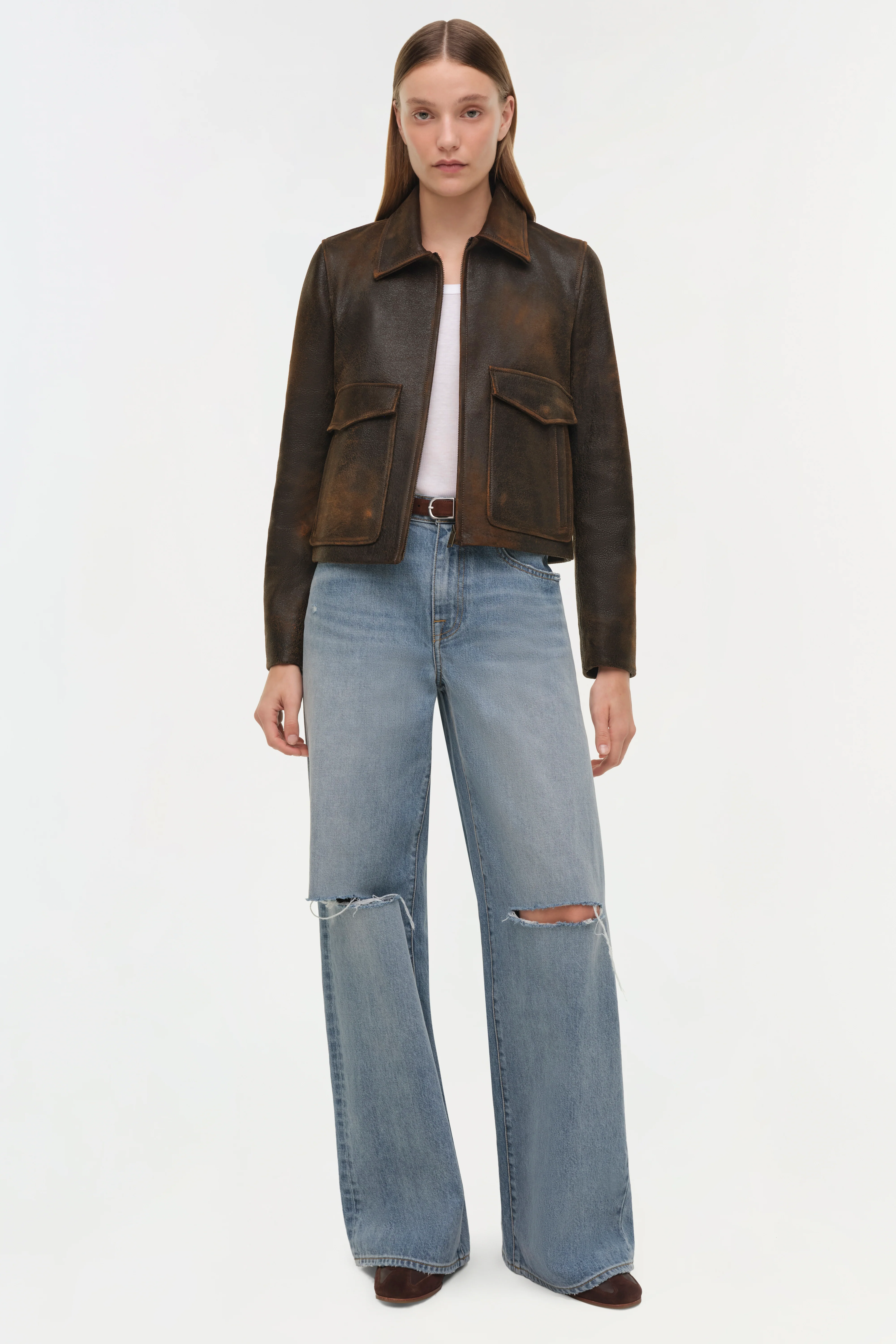 Sage Leather Jacket - Image 6