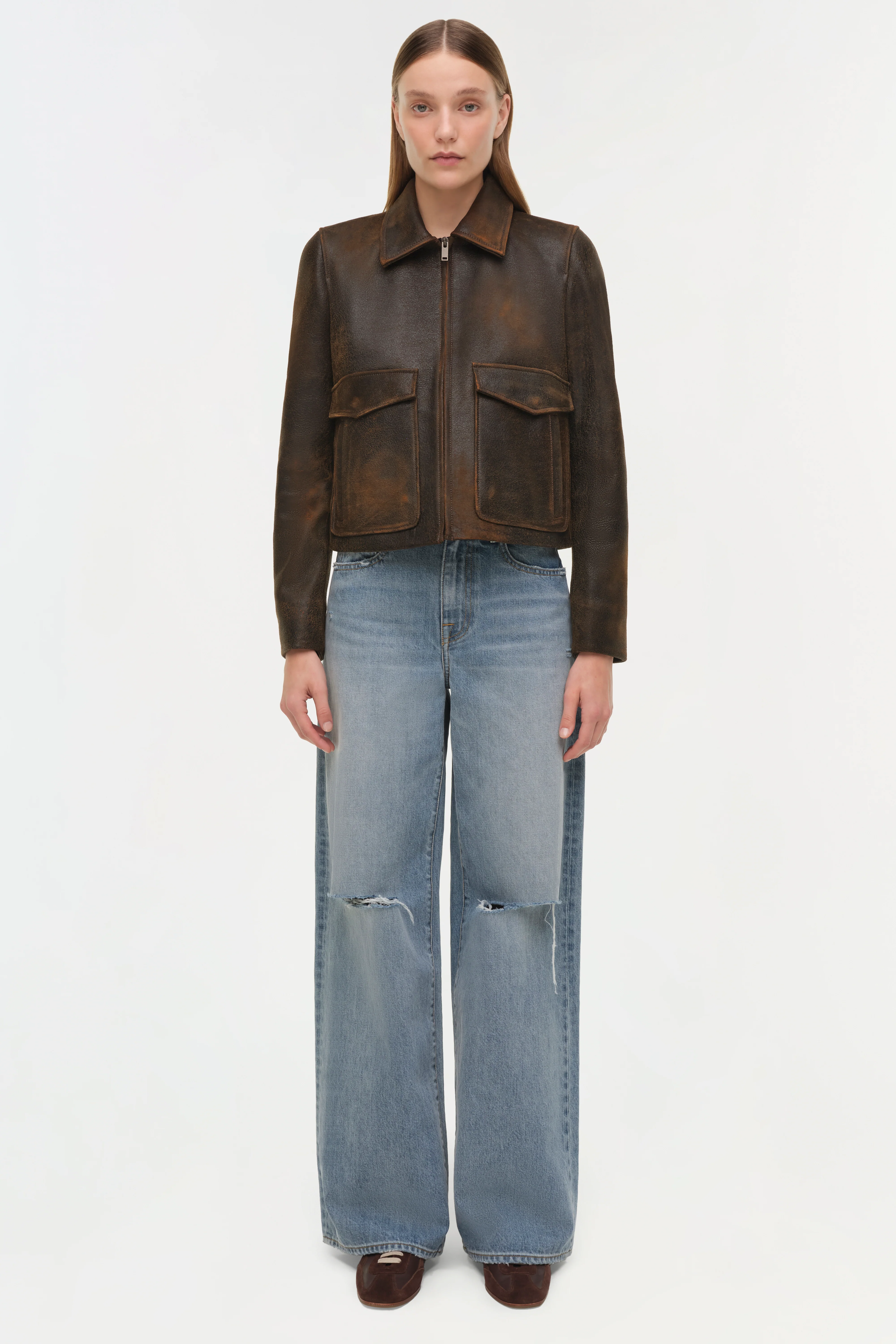 Sage Leather Jacket - Image 7