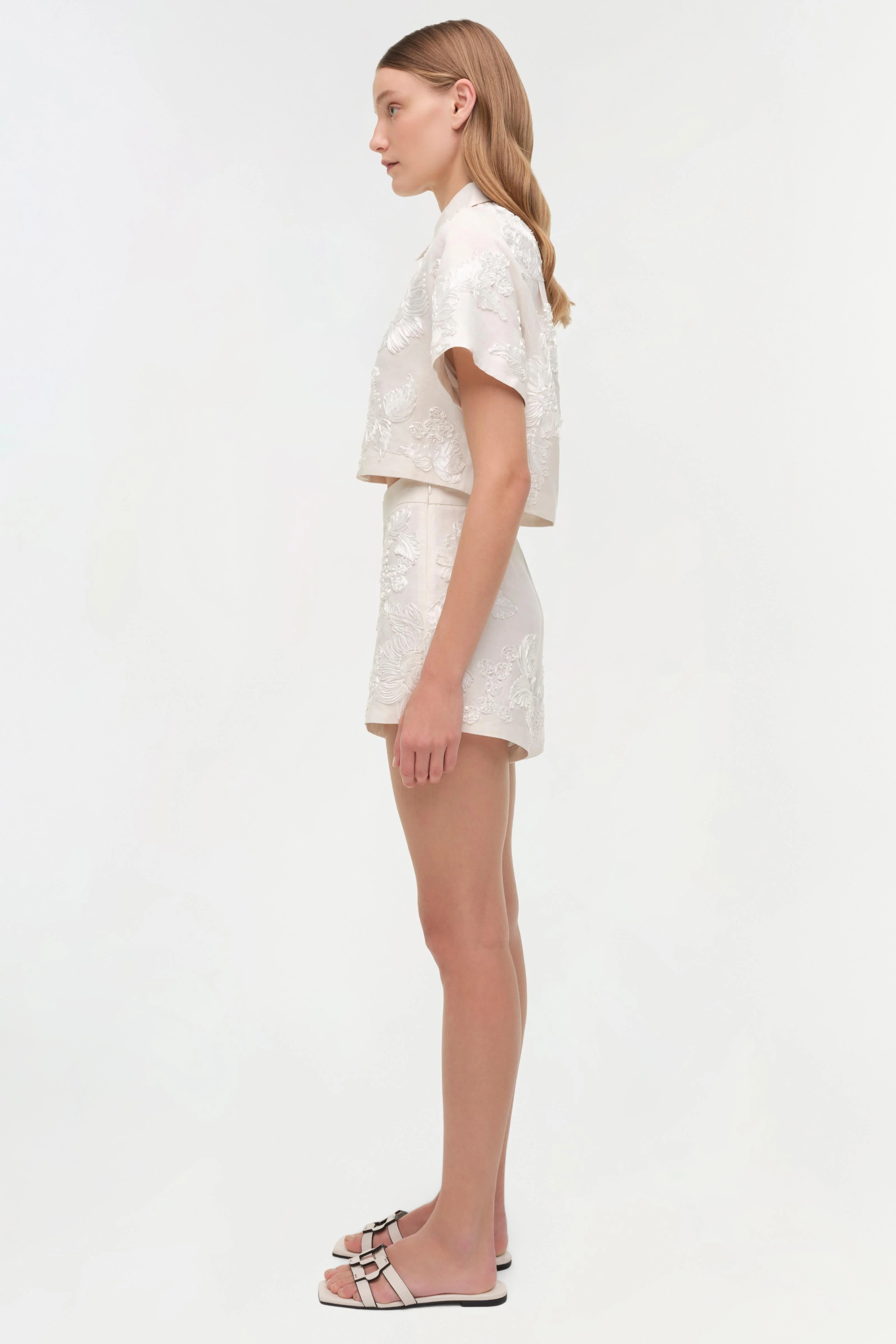Sammie Soutache Linen Short - Image 4