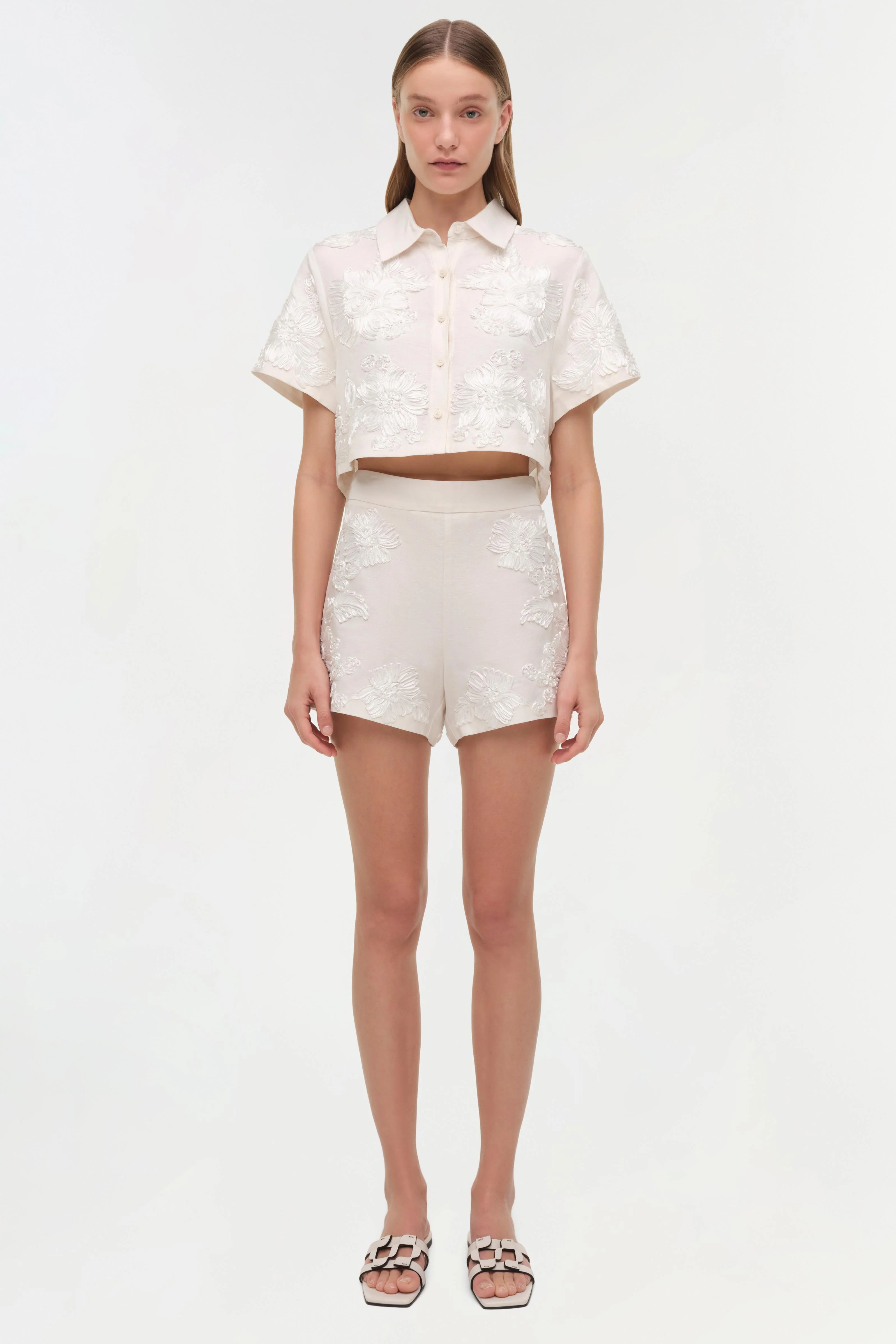 Sammie Soutache Linen Short - Image 6