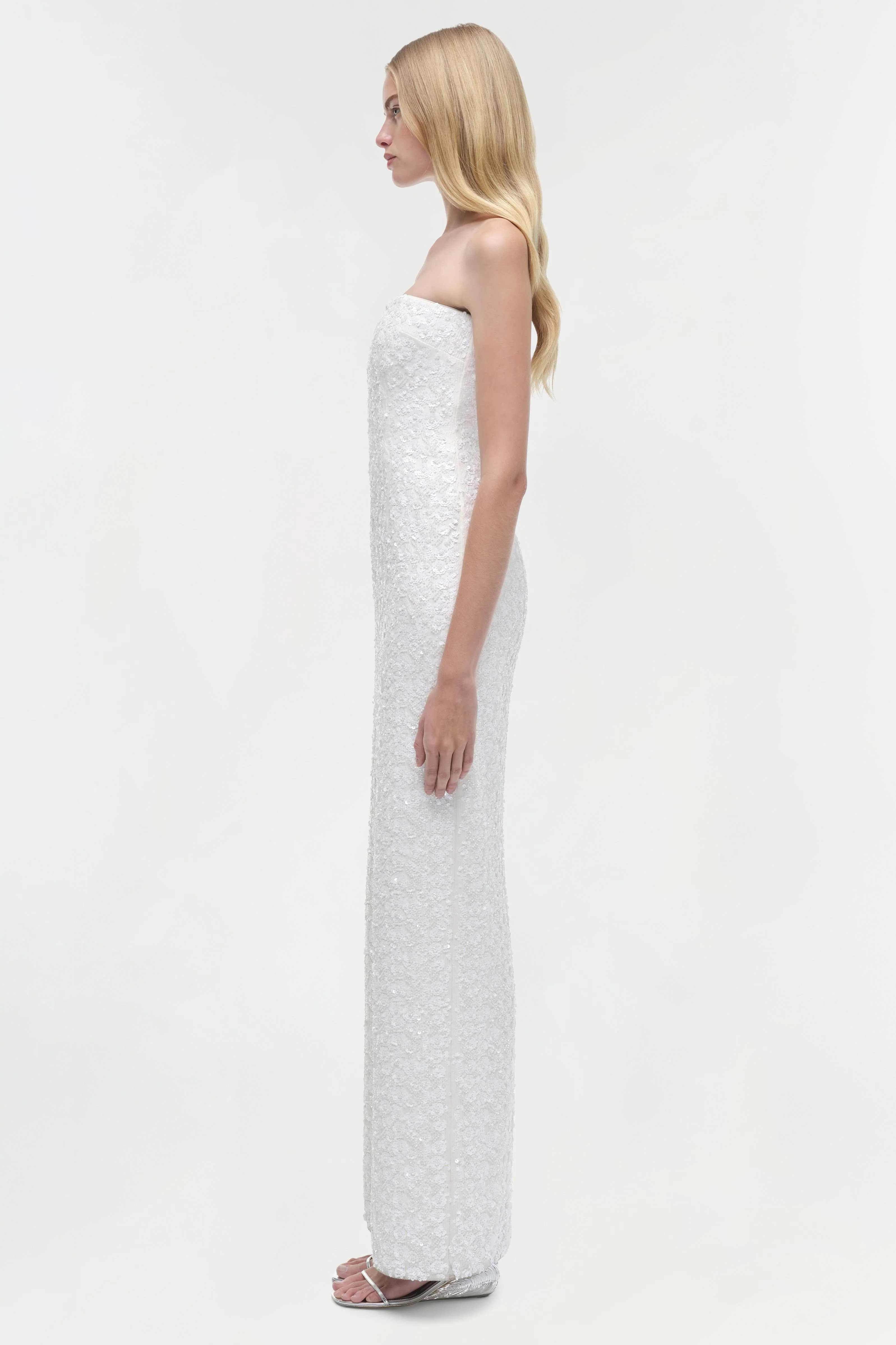 Savia Strapless Embellished Gown - Image 4