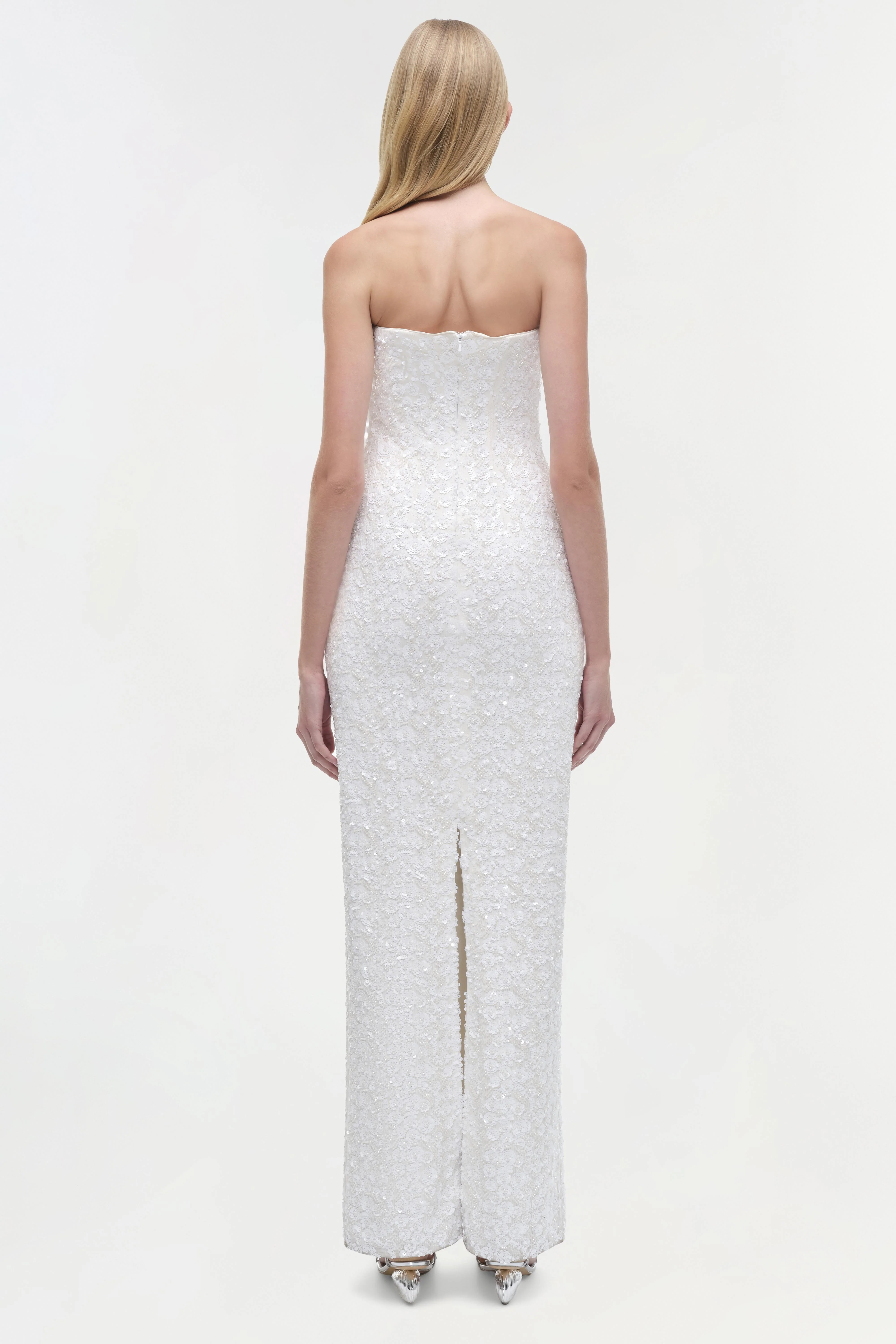 Savia Strapless Embellished Gown - Image 5