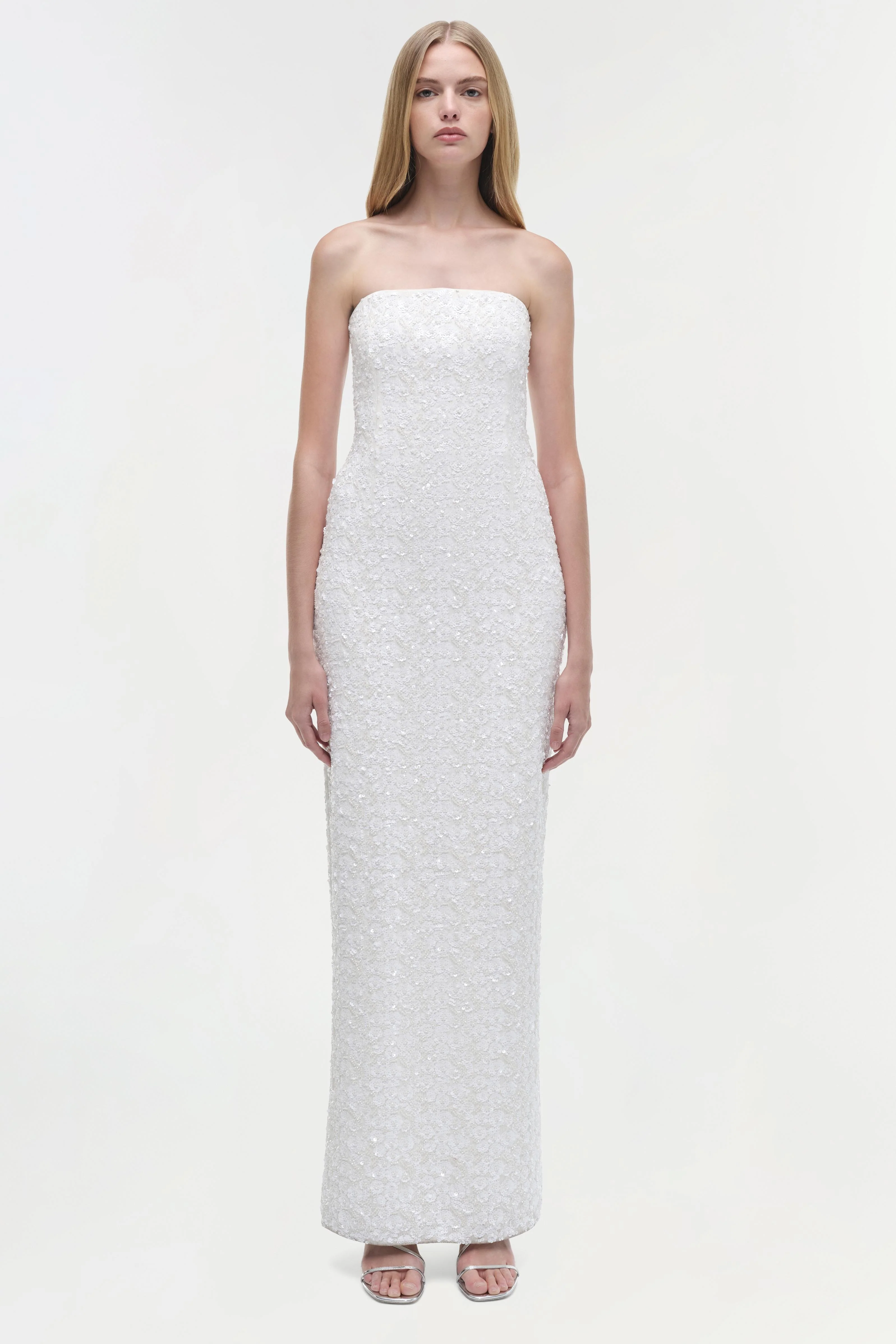 Savia Strapless Embellished Gown - Image 6