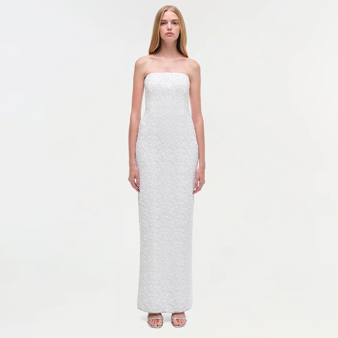 Savia Strapless Embellished Gown - Image 7