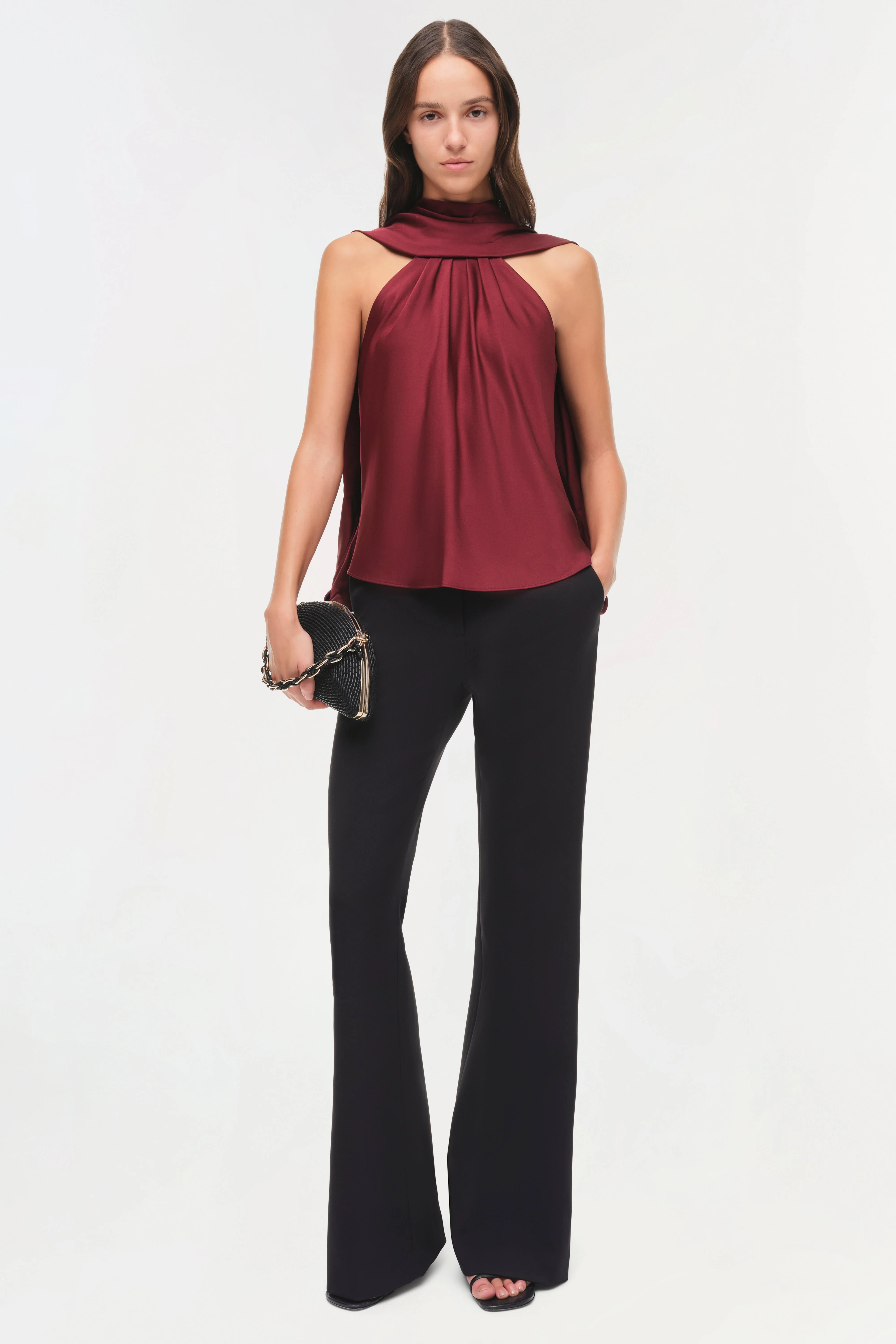 Scarlett Satin Cape Top - Image 2
