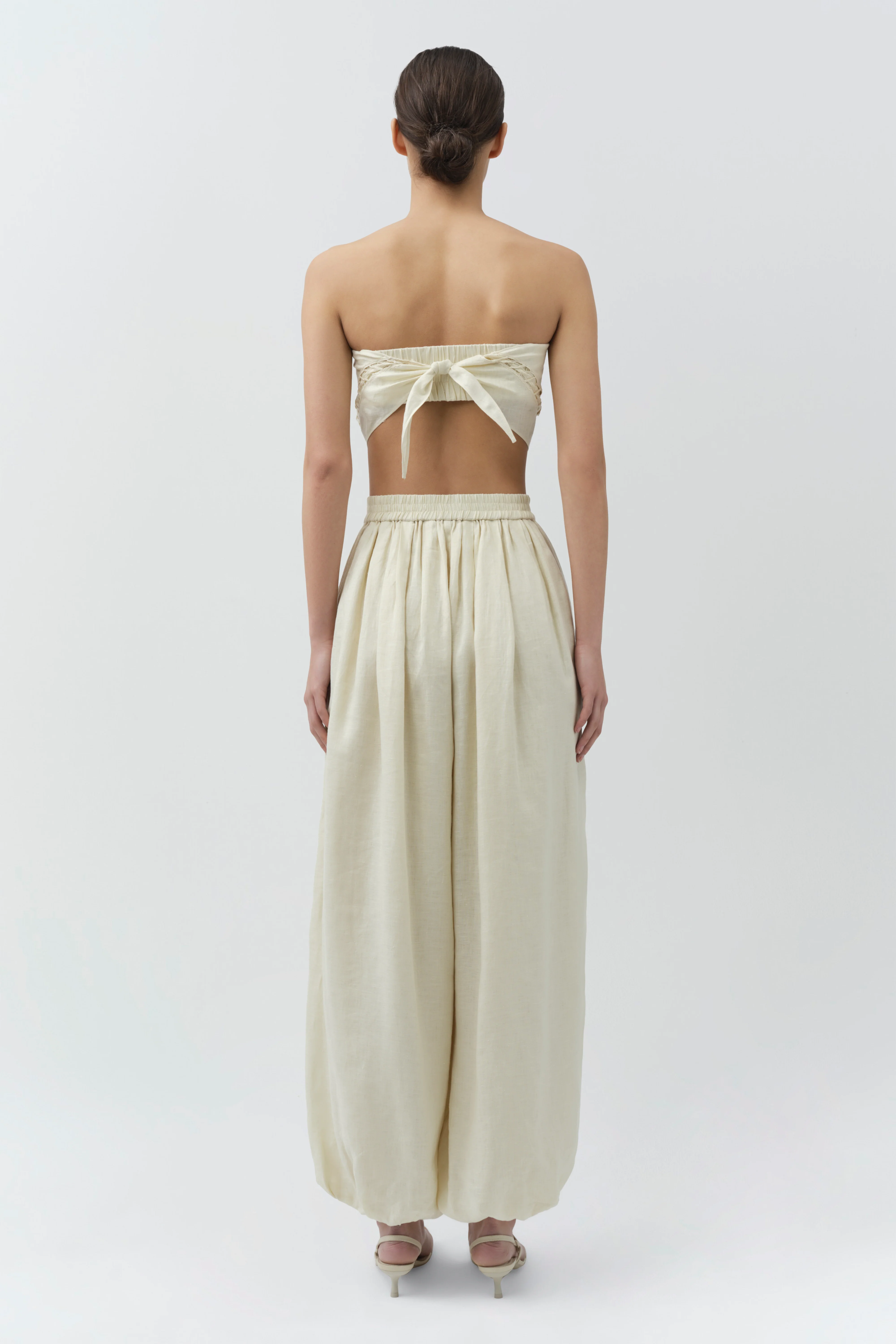 Selah Linen Lace Balloon Pant - Image 5