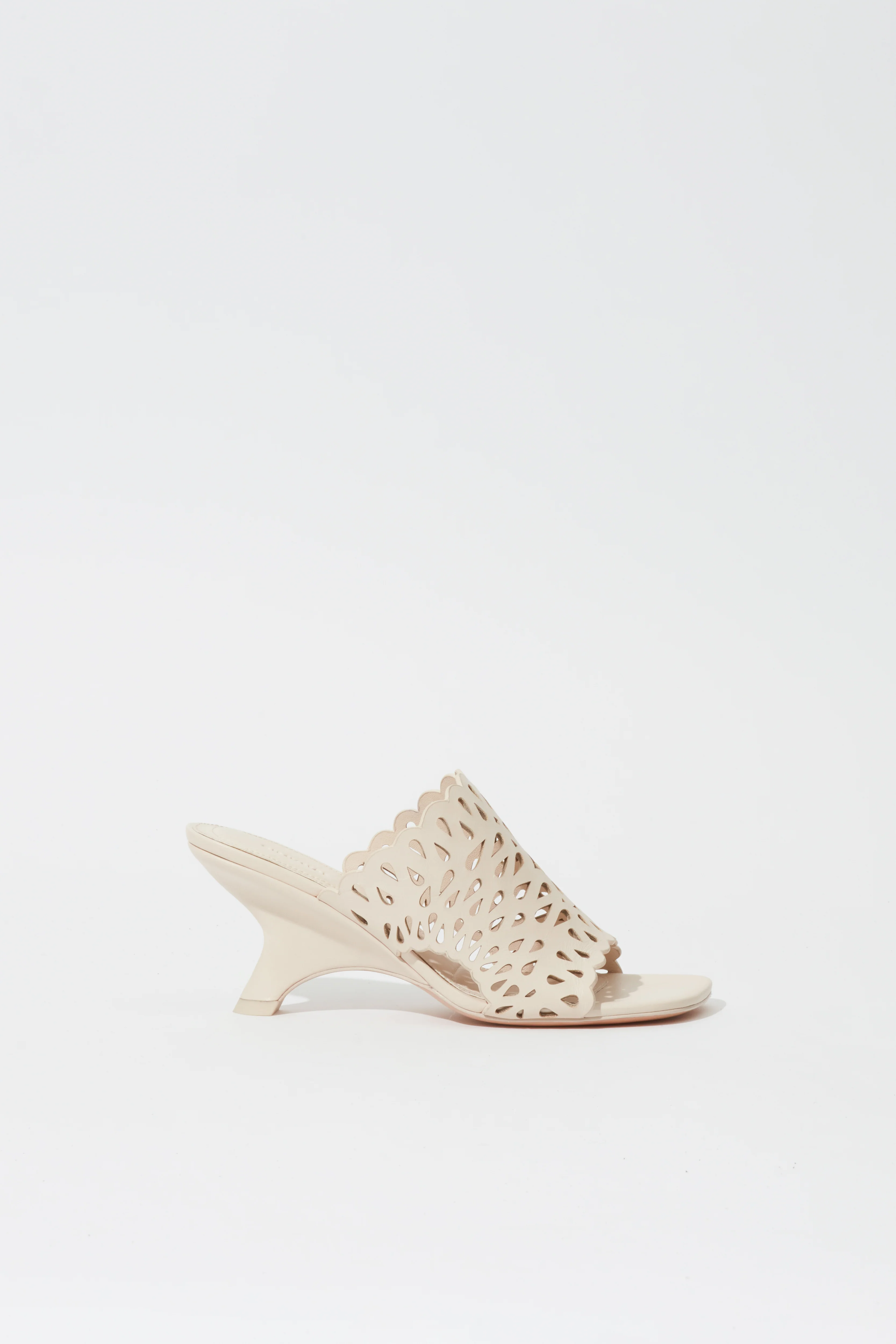 Shadow Mule Laser Cut Leather Sandal
