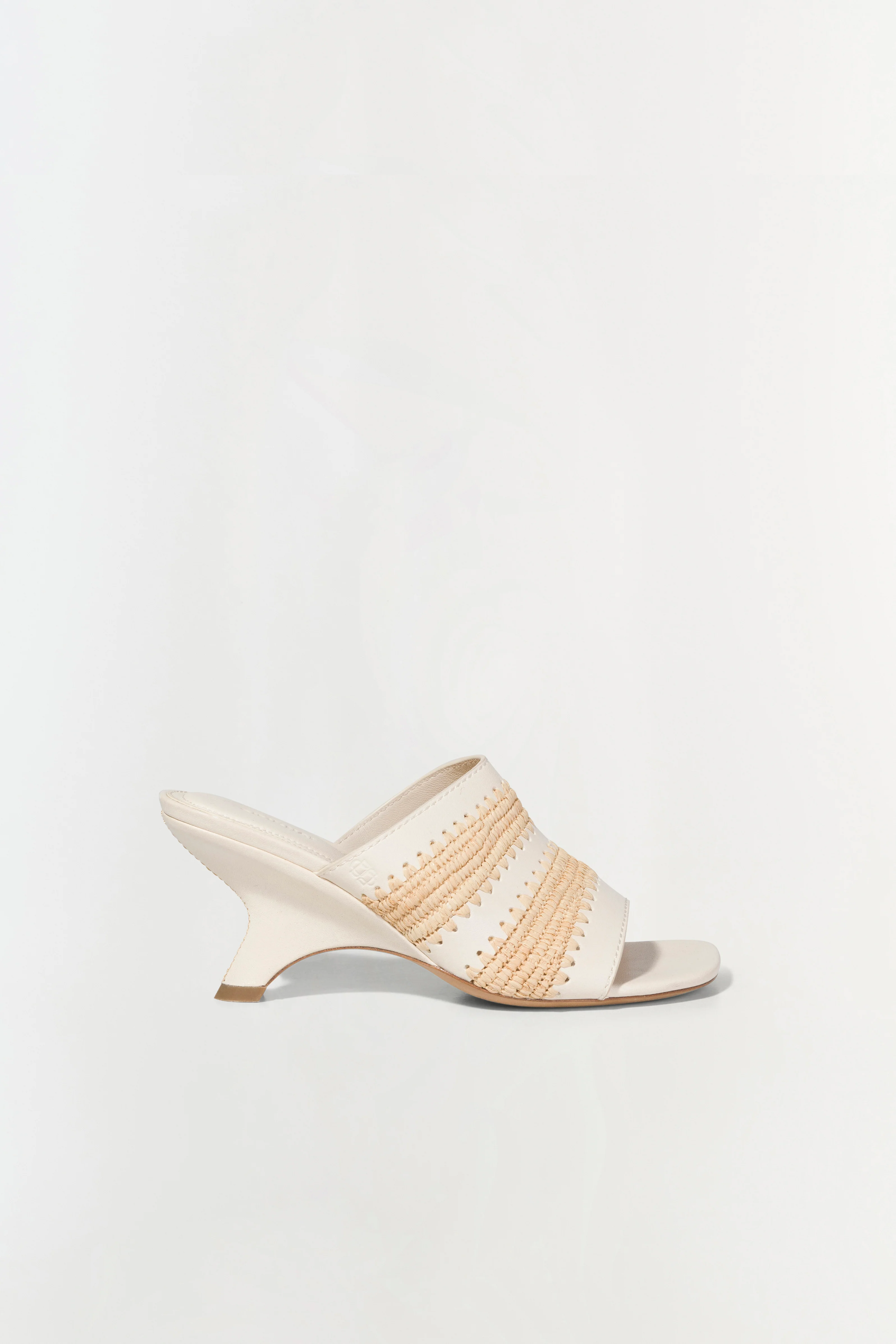 Shadow Mule Raffia Sandal