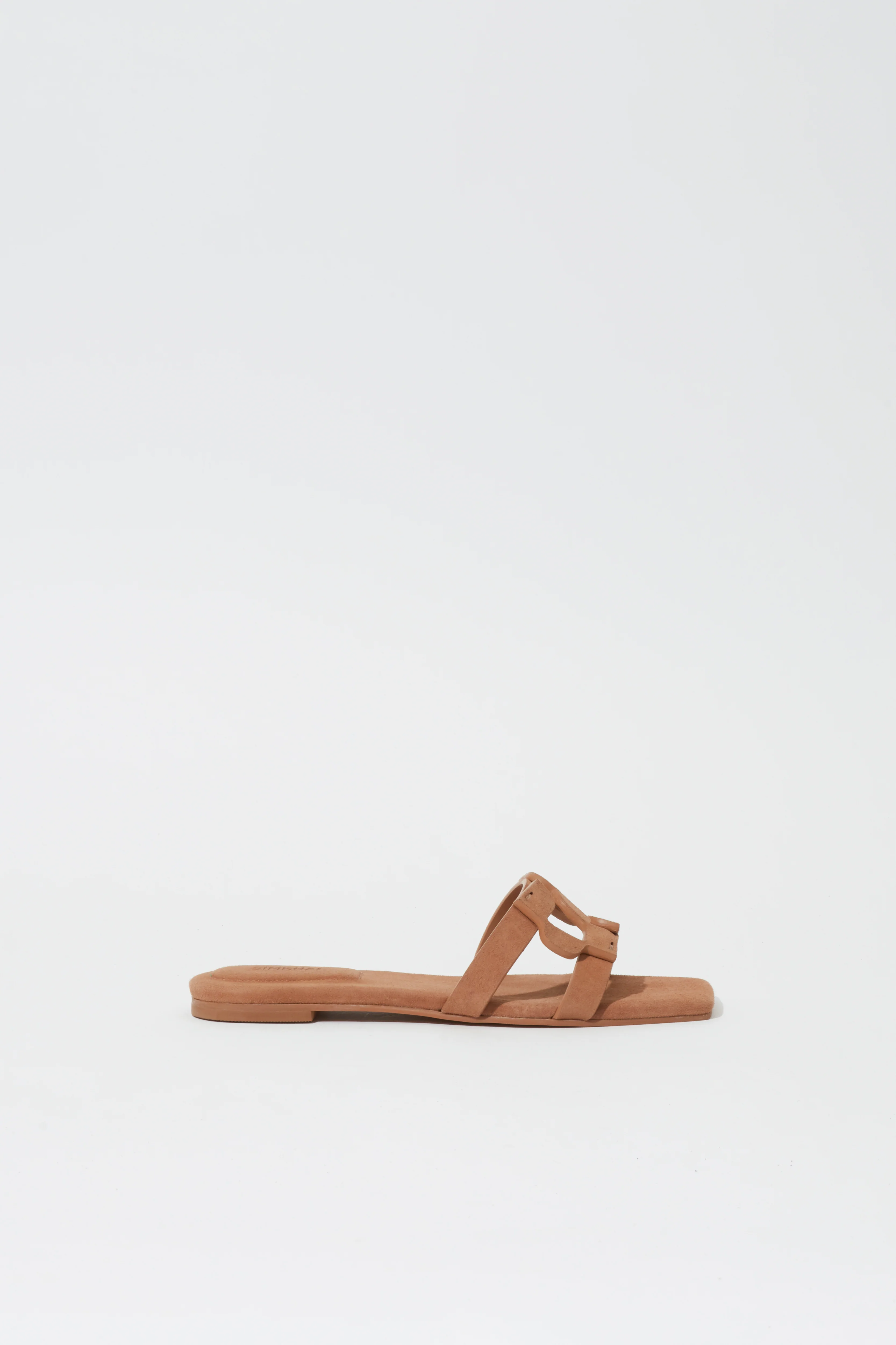 Simkhai Monogram Suede Flat Slide