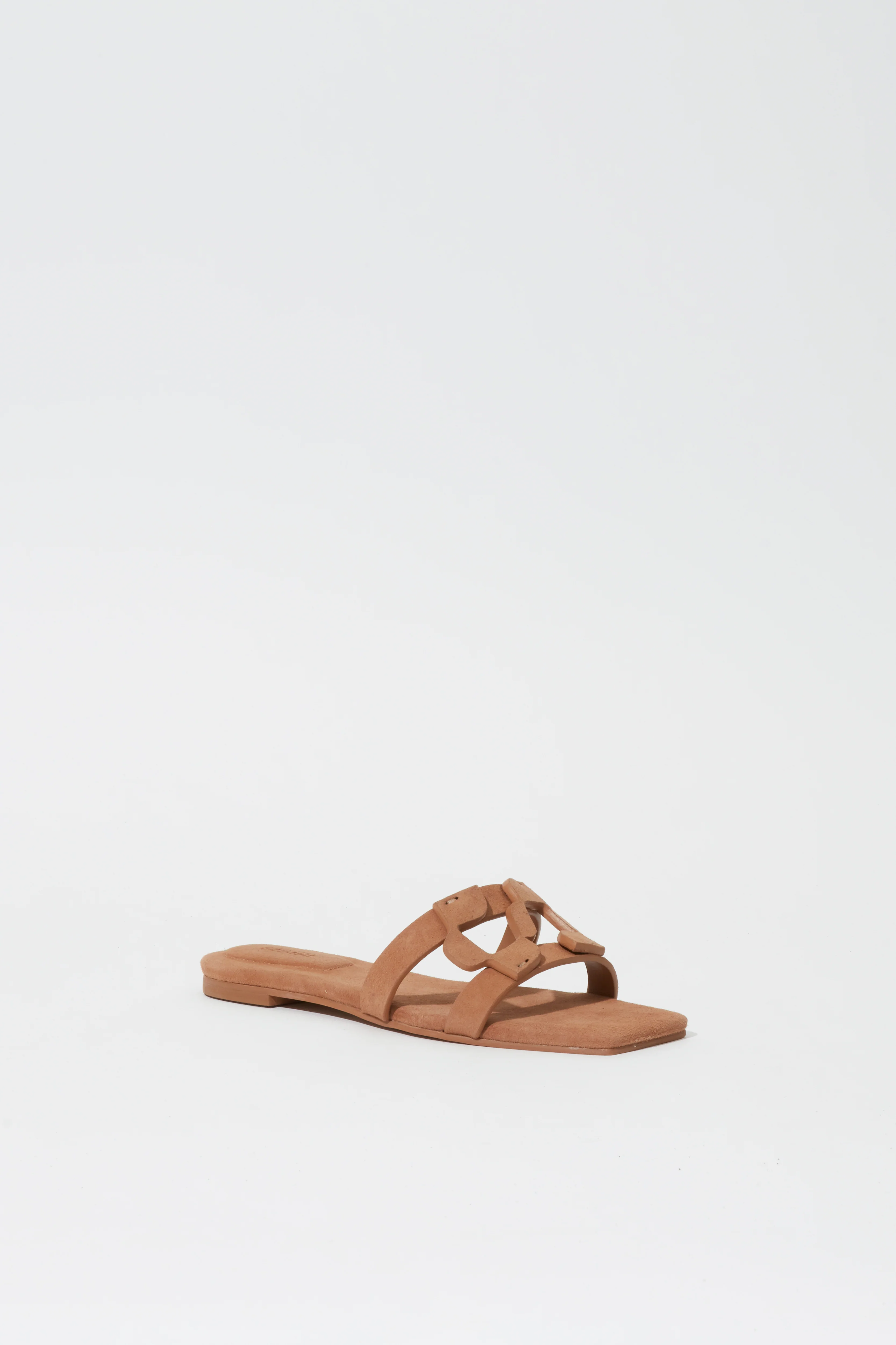 Simkhai Monogram Suede Flat Slide - Image 2