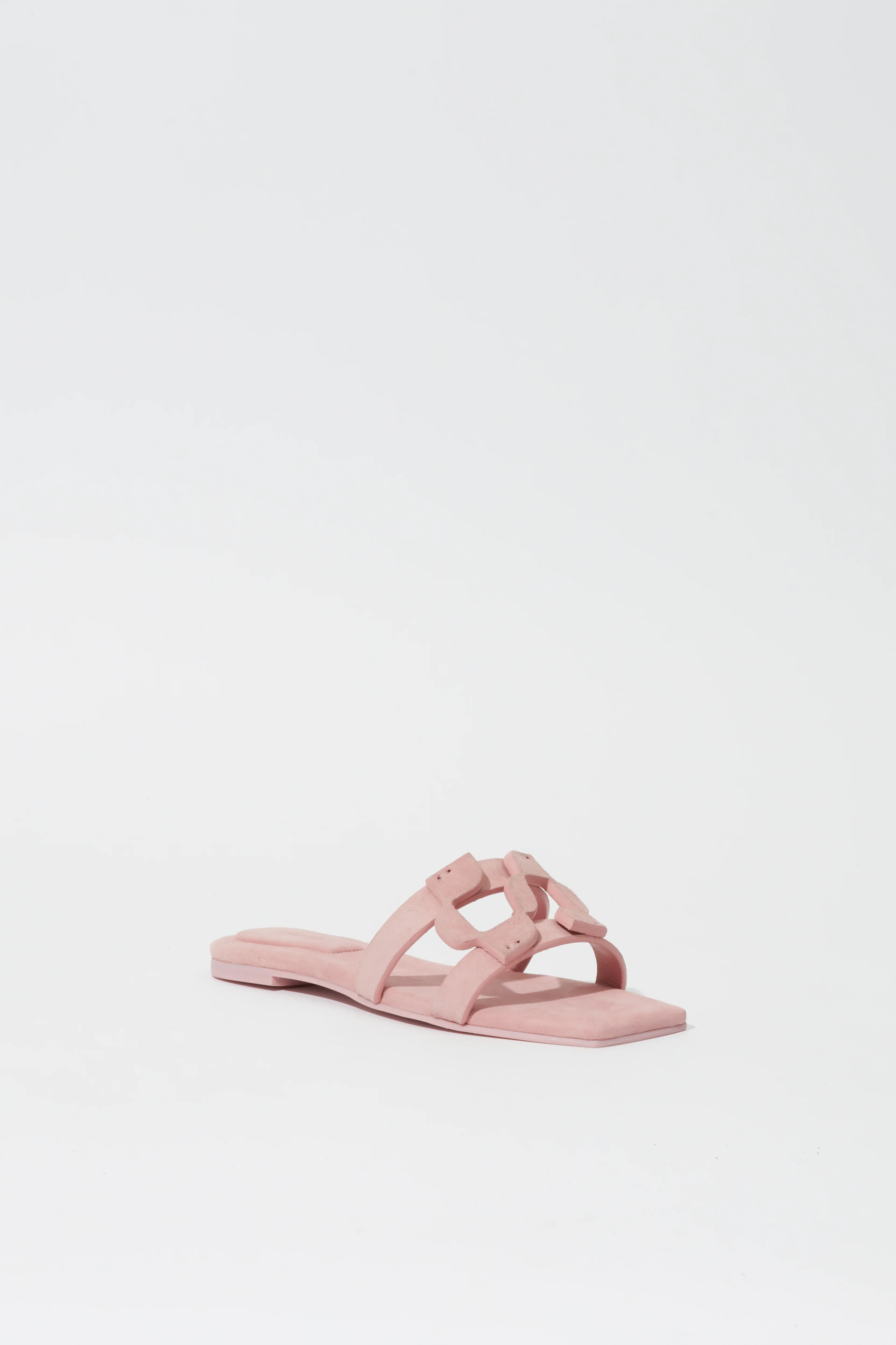Simkhai Monogram Suede Flat Slide - Image 2