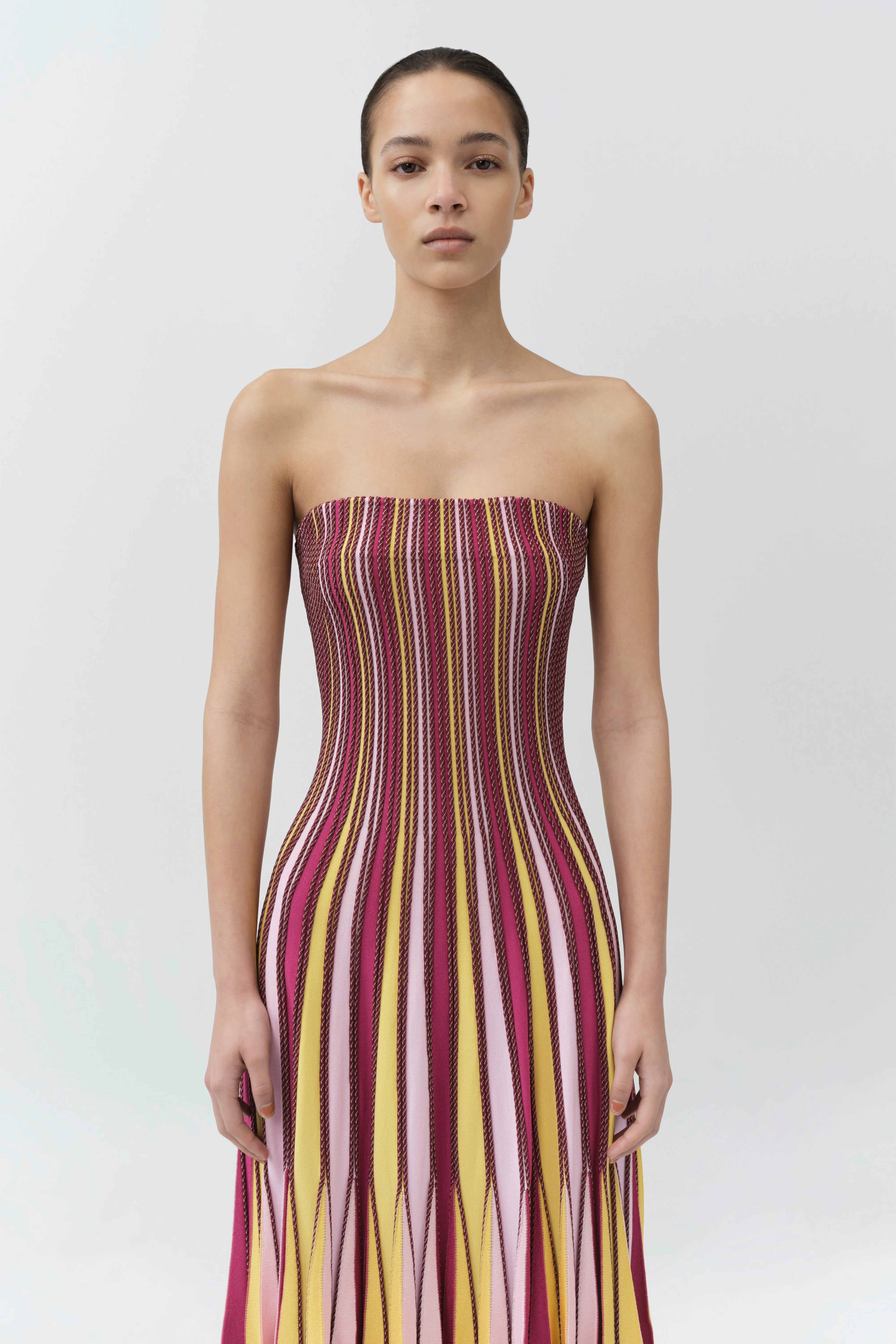 Soleil Striped Midi Dress - Image 3