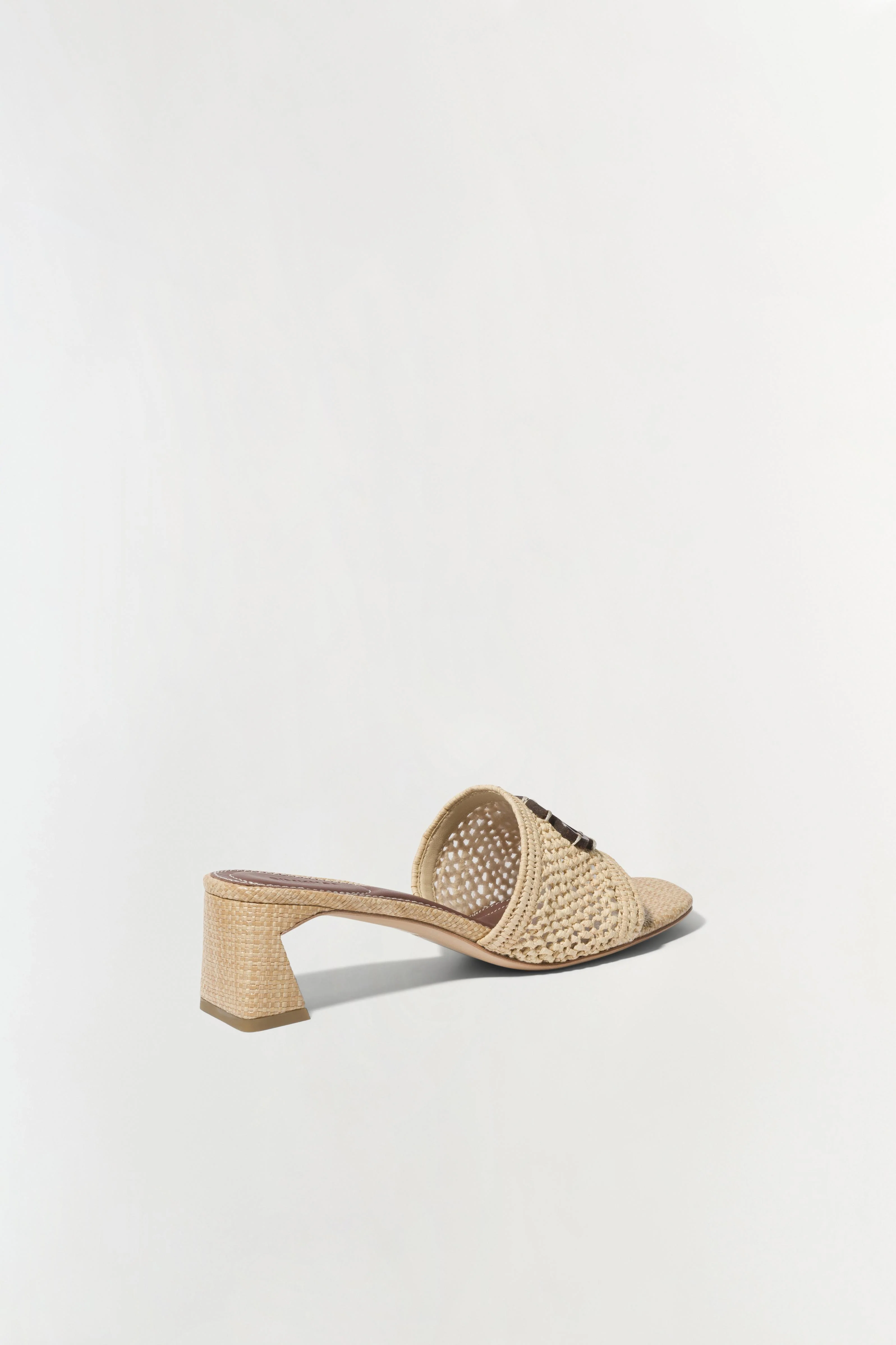 Sydney Raffia Block Heel Sandal - Image 3