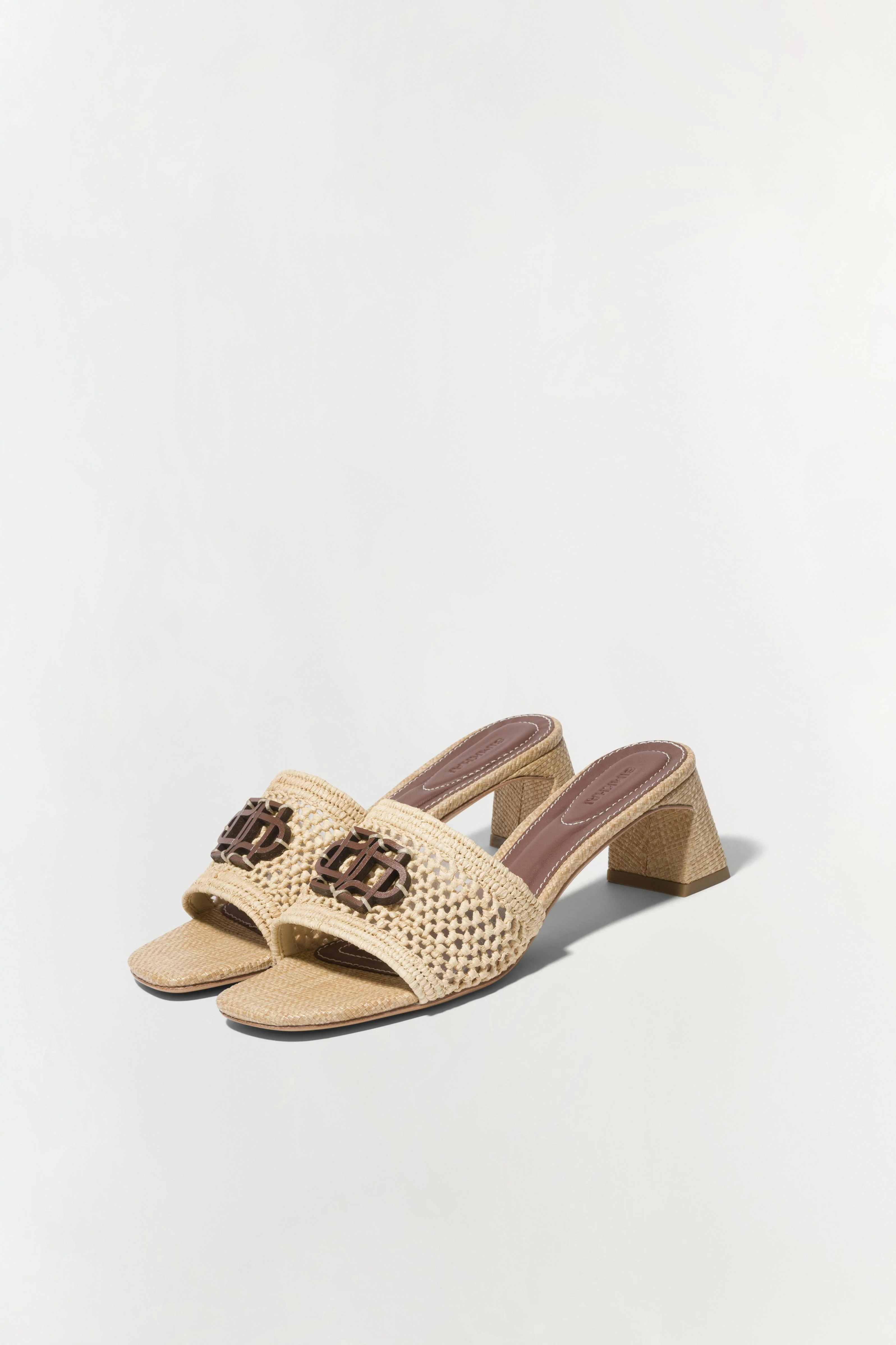 Sydney Raffia Block Heel Sandal - Image 5