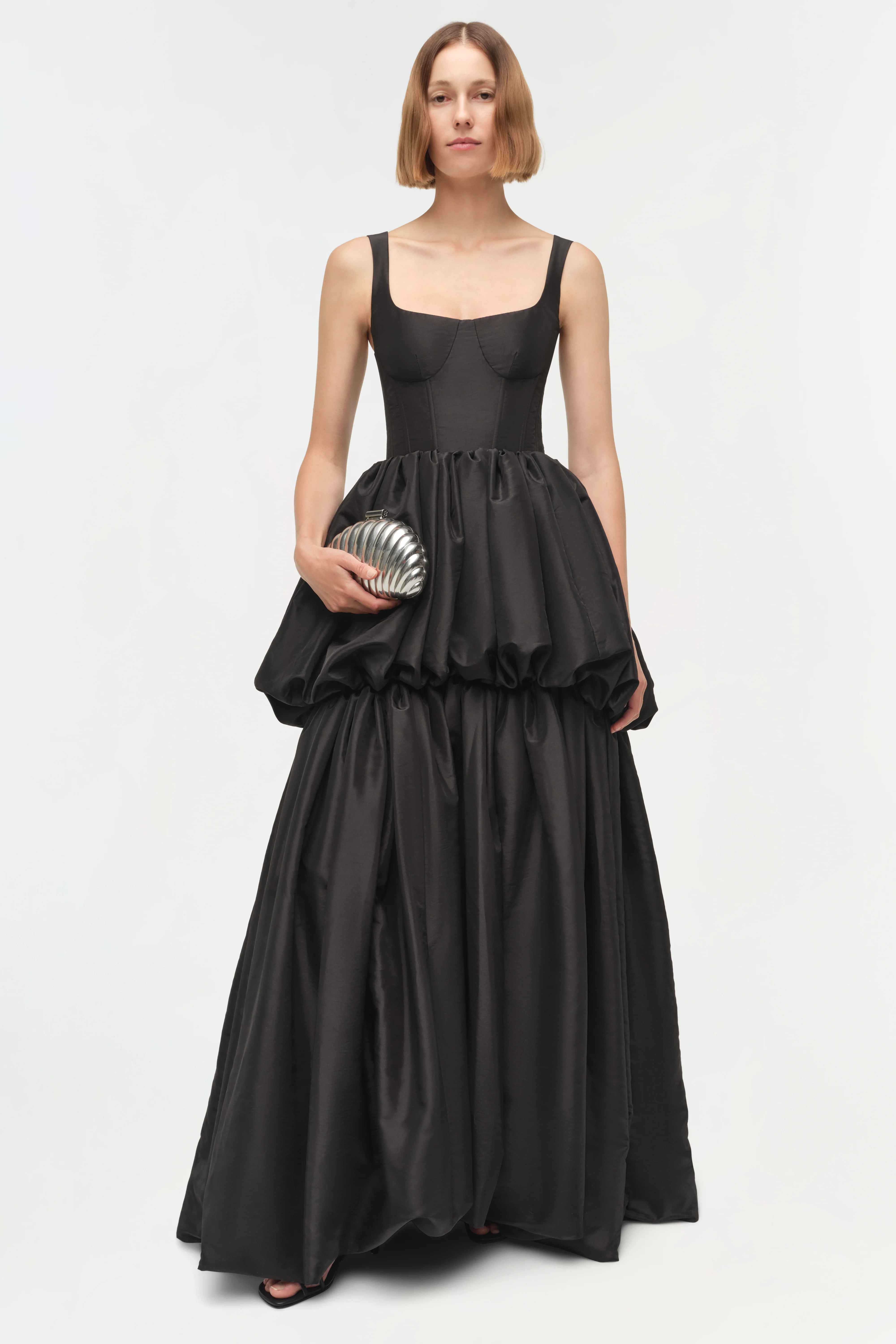 Tabitha Taffeta Tiered Bubble Dress - Image 2
