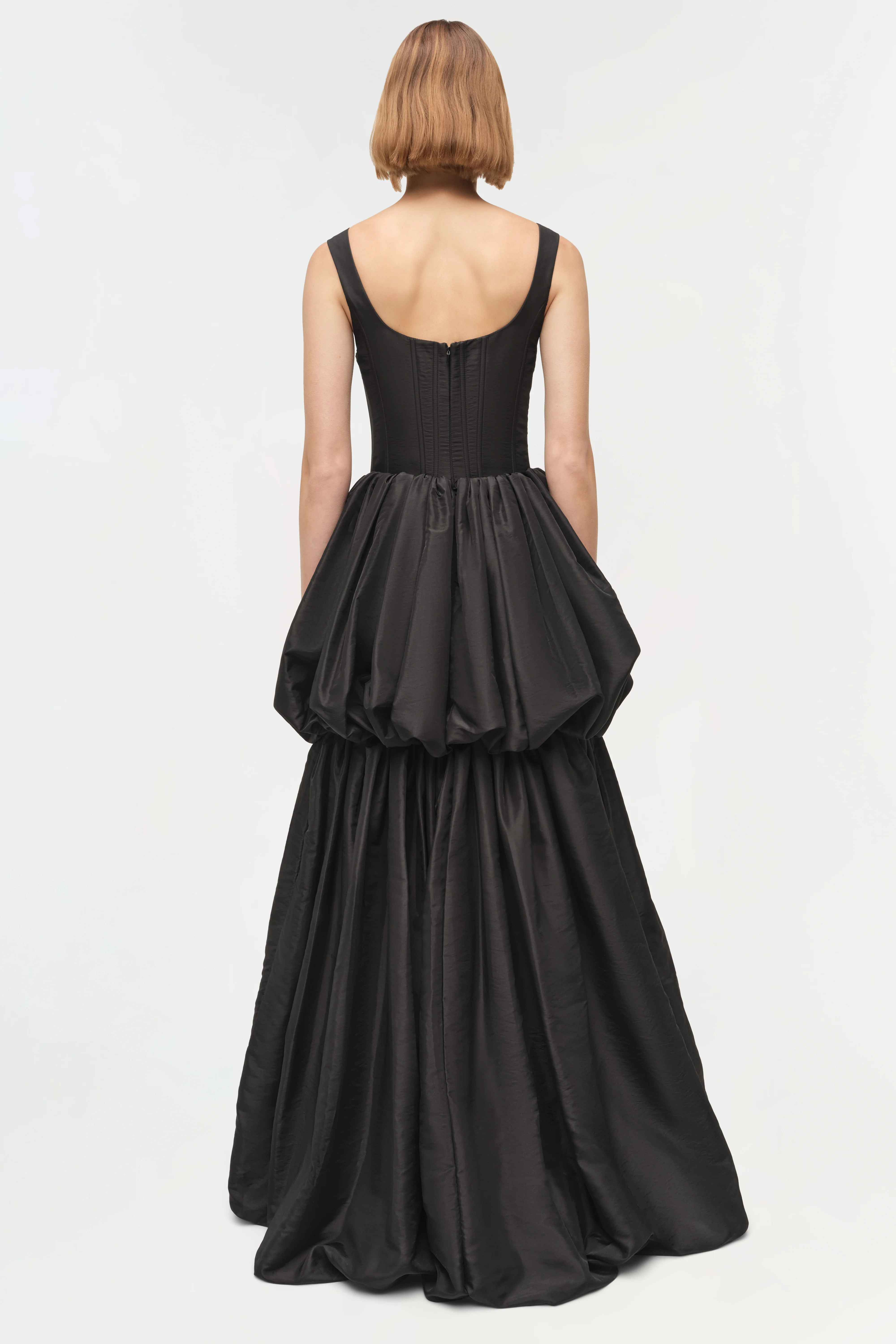 Tabitha Taffeta Tiered Bubble Dress - Image 5