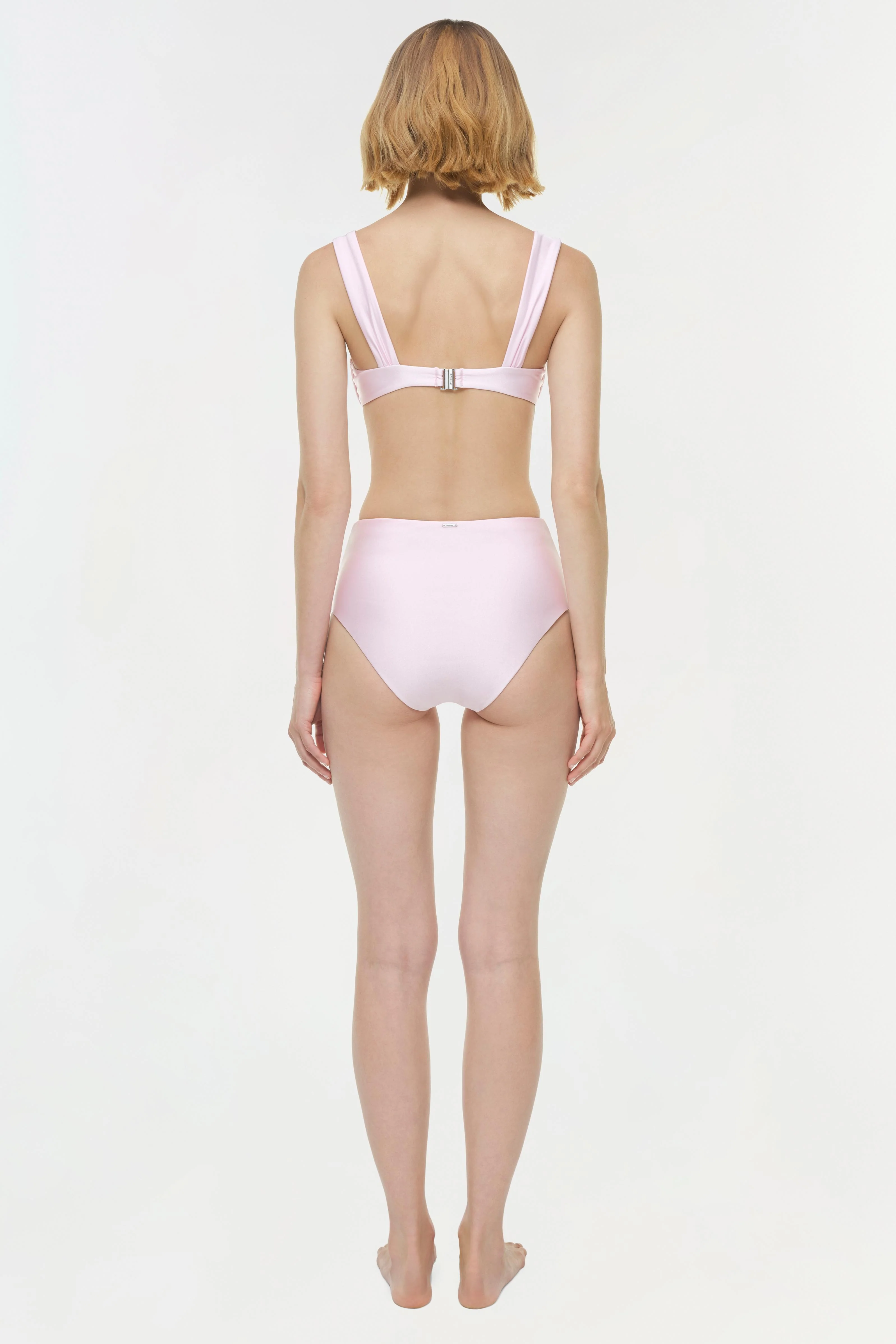 Teya High Waisted Ruched Bikini Bottom - Image 5