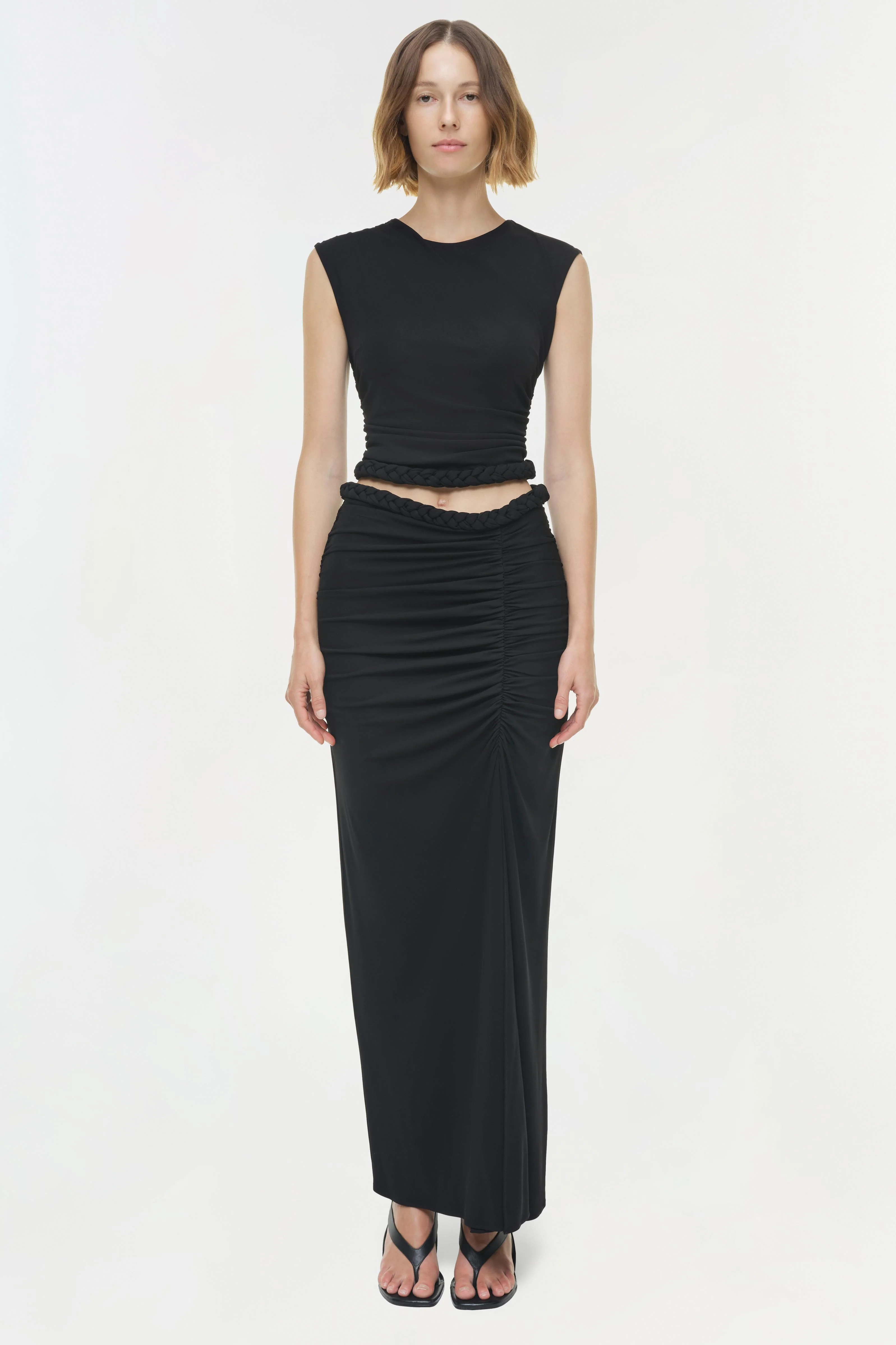 Valen Draped Jersey Top - Image 6