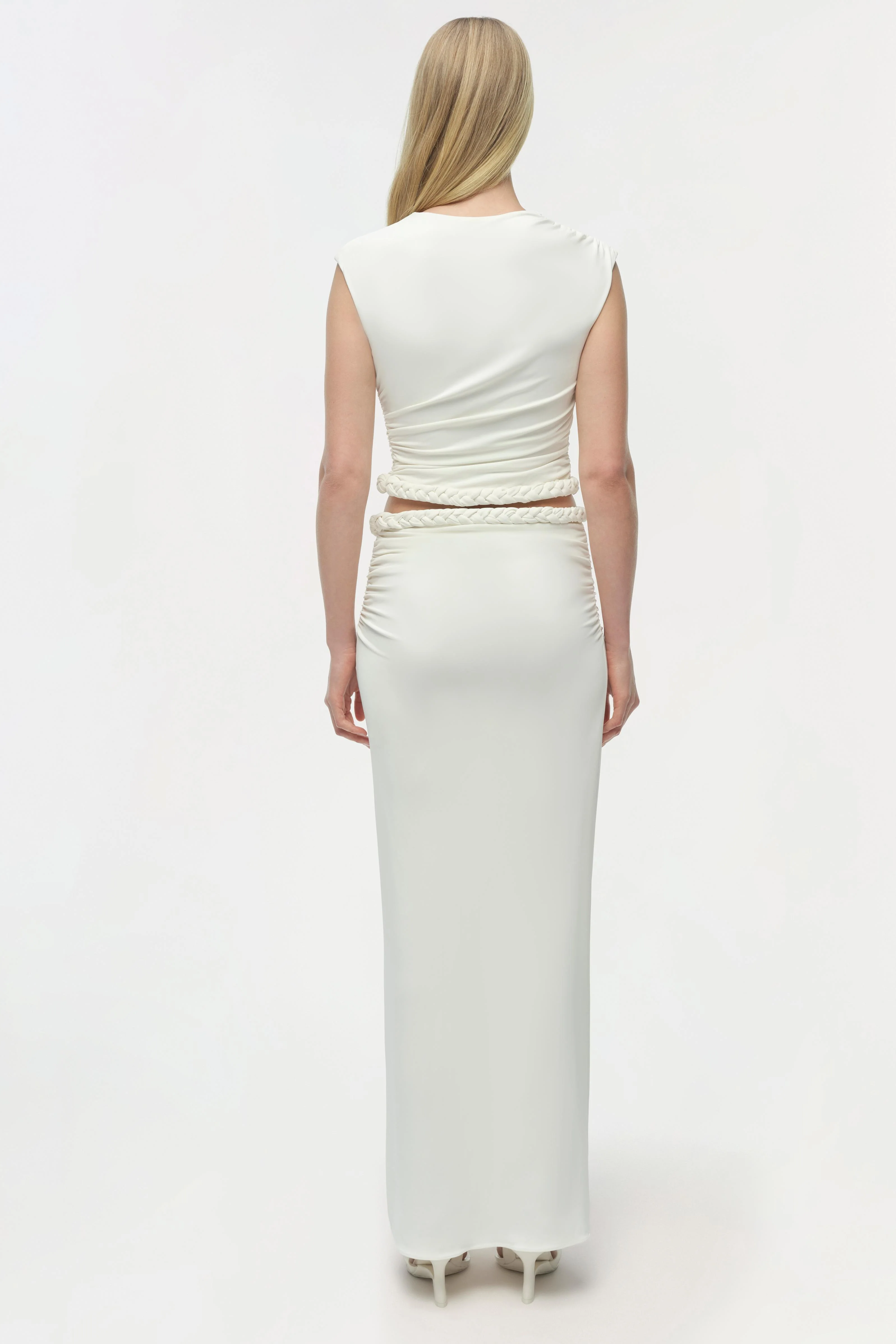 Valen Draped Jersey Top - Image 7