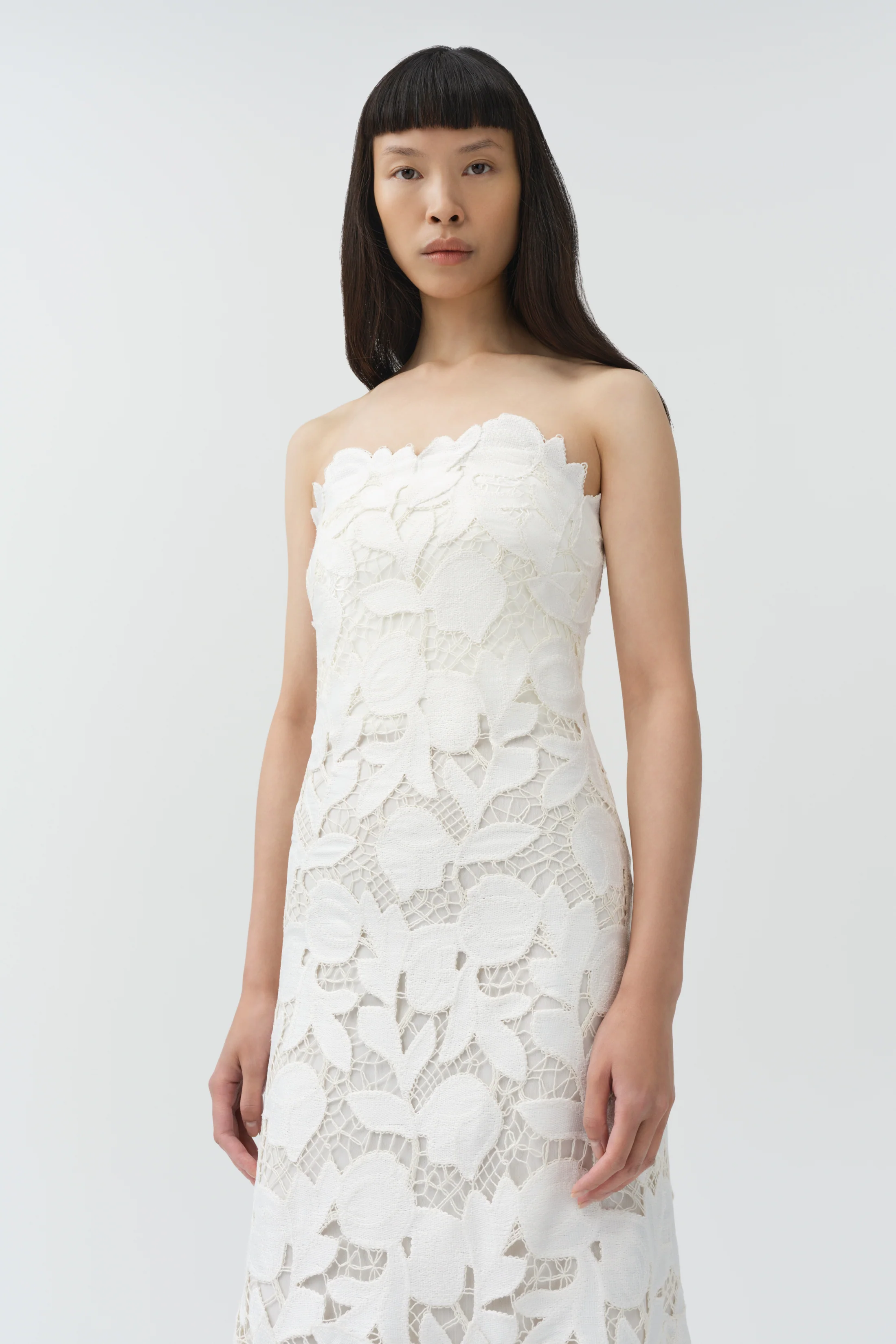 Valletta Strapless Embroidered Dress - Image 3