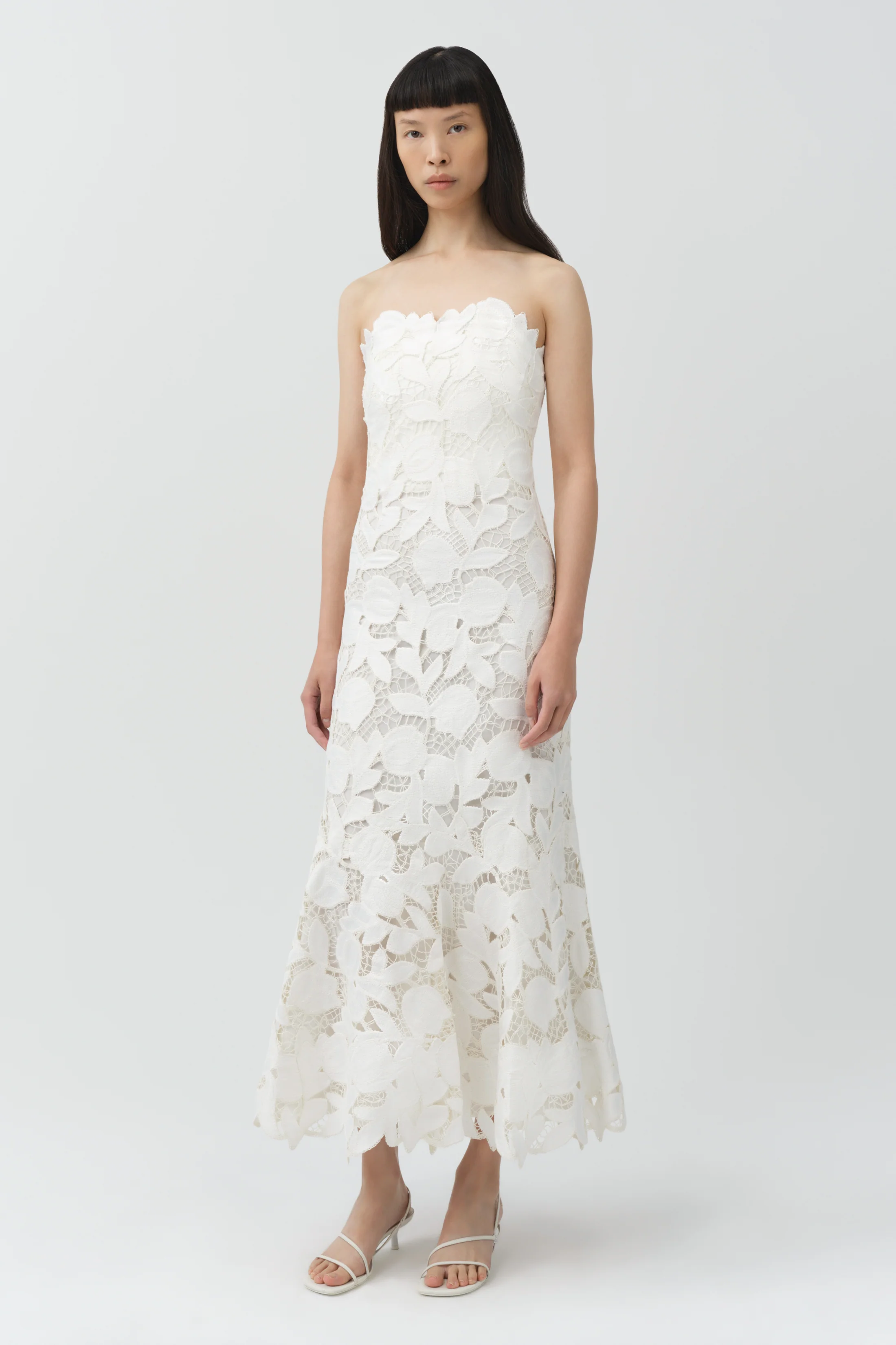 Valletta Strapless Embroidered Dress - Image 4