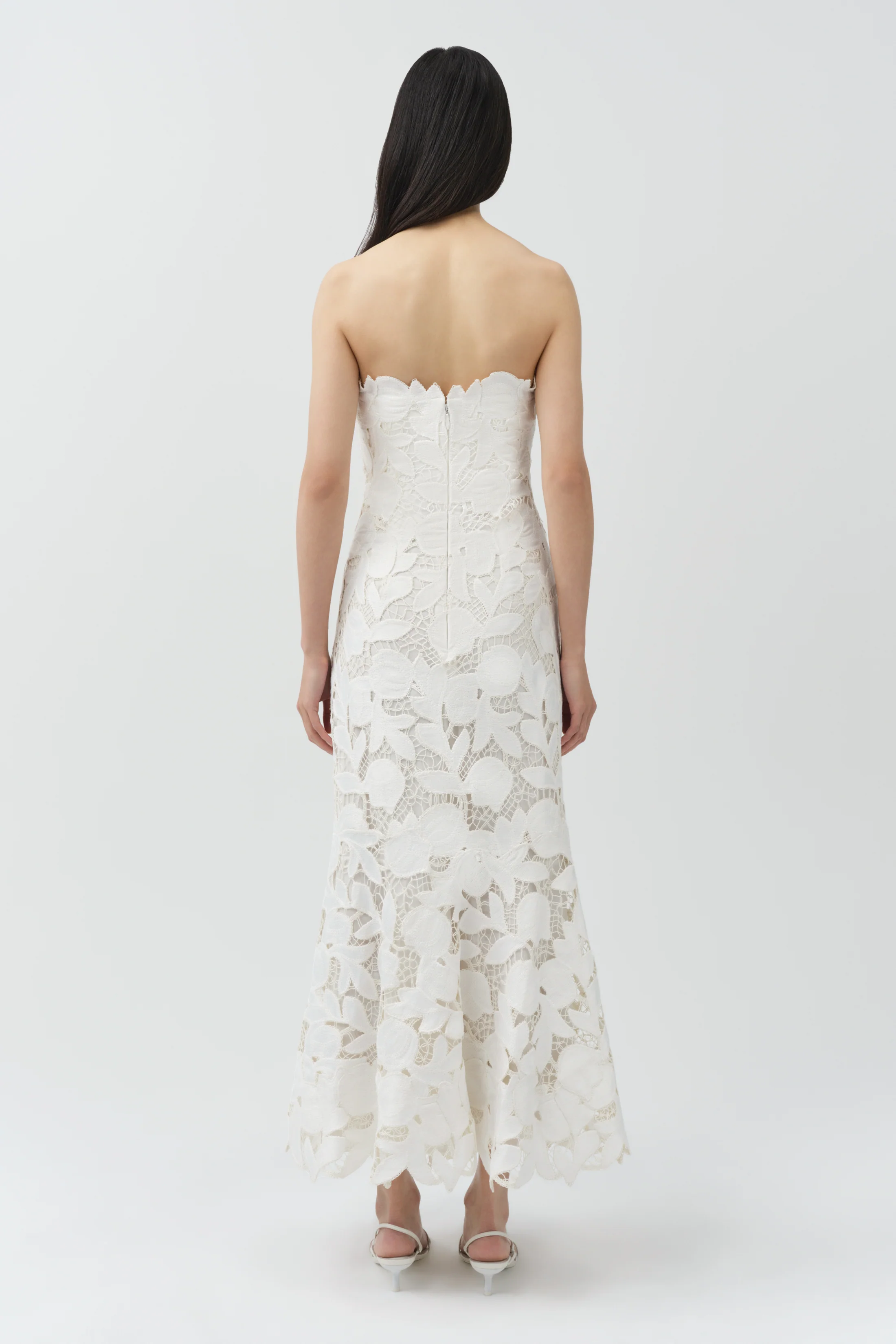 Valletta Strapless Embroidered Dress - Image 5