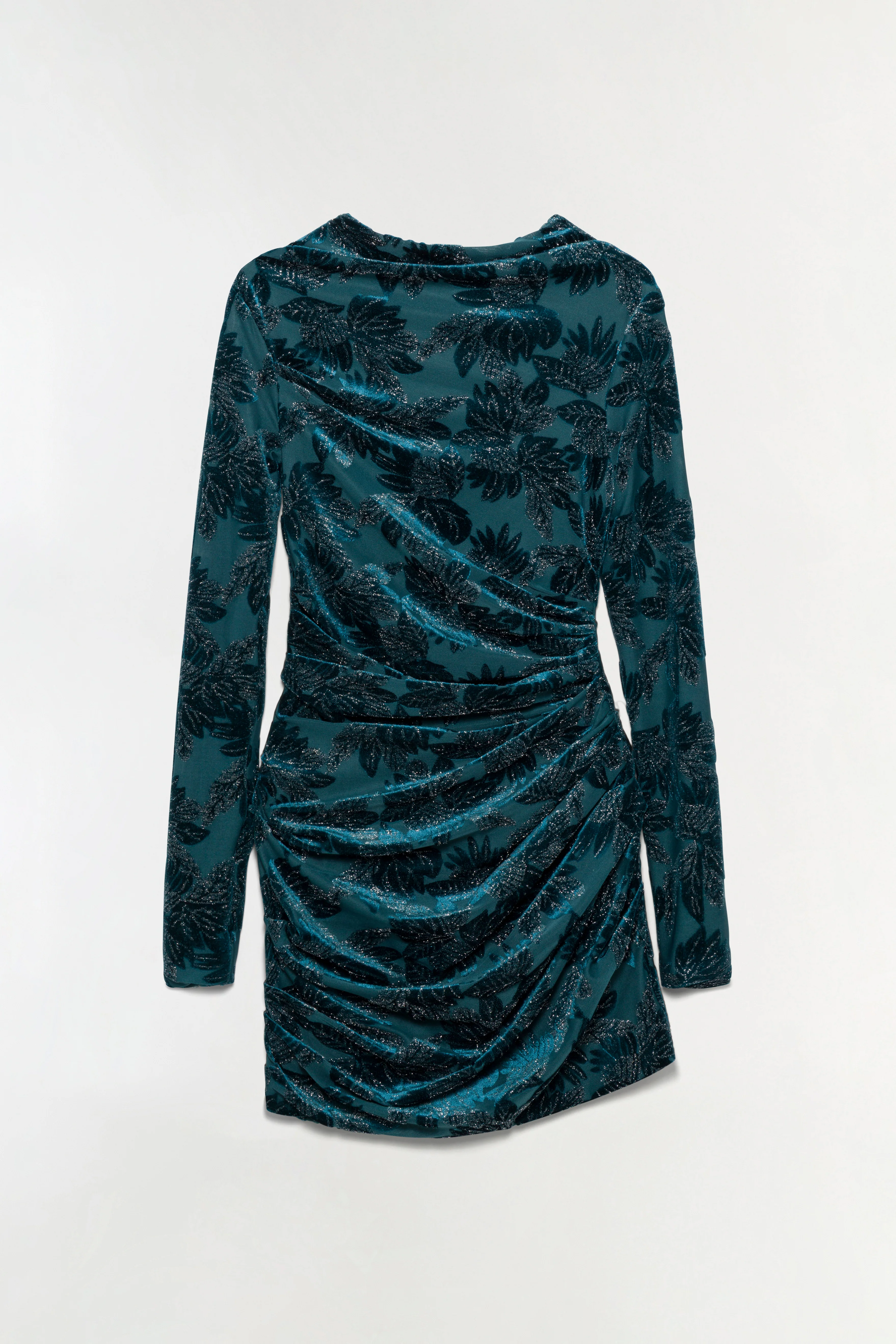 Vallyn Floral Velvet Mini Dress