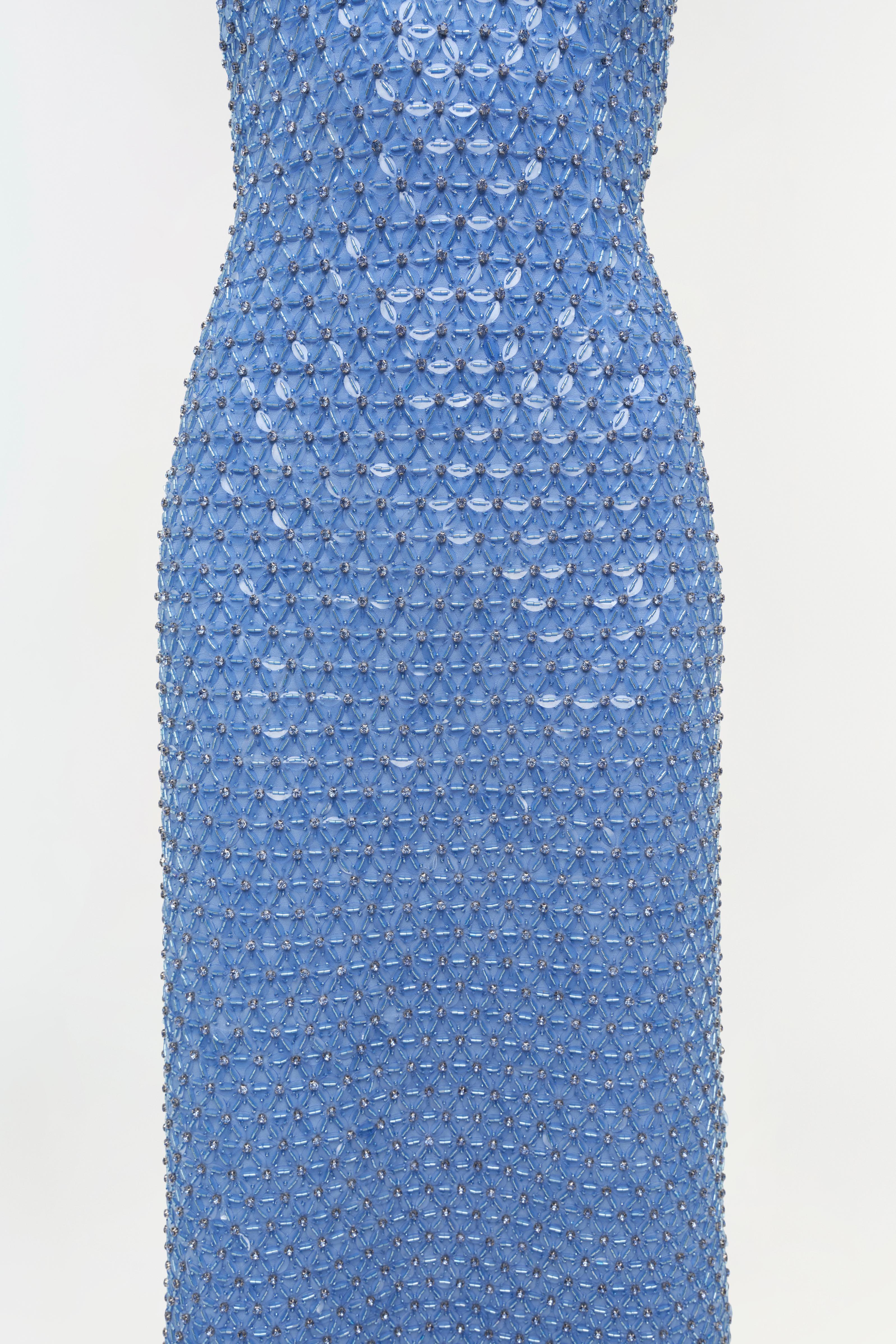 Vanessa Embellished Bustier Midi Dress - Image 4