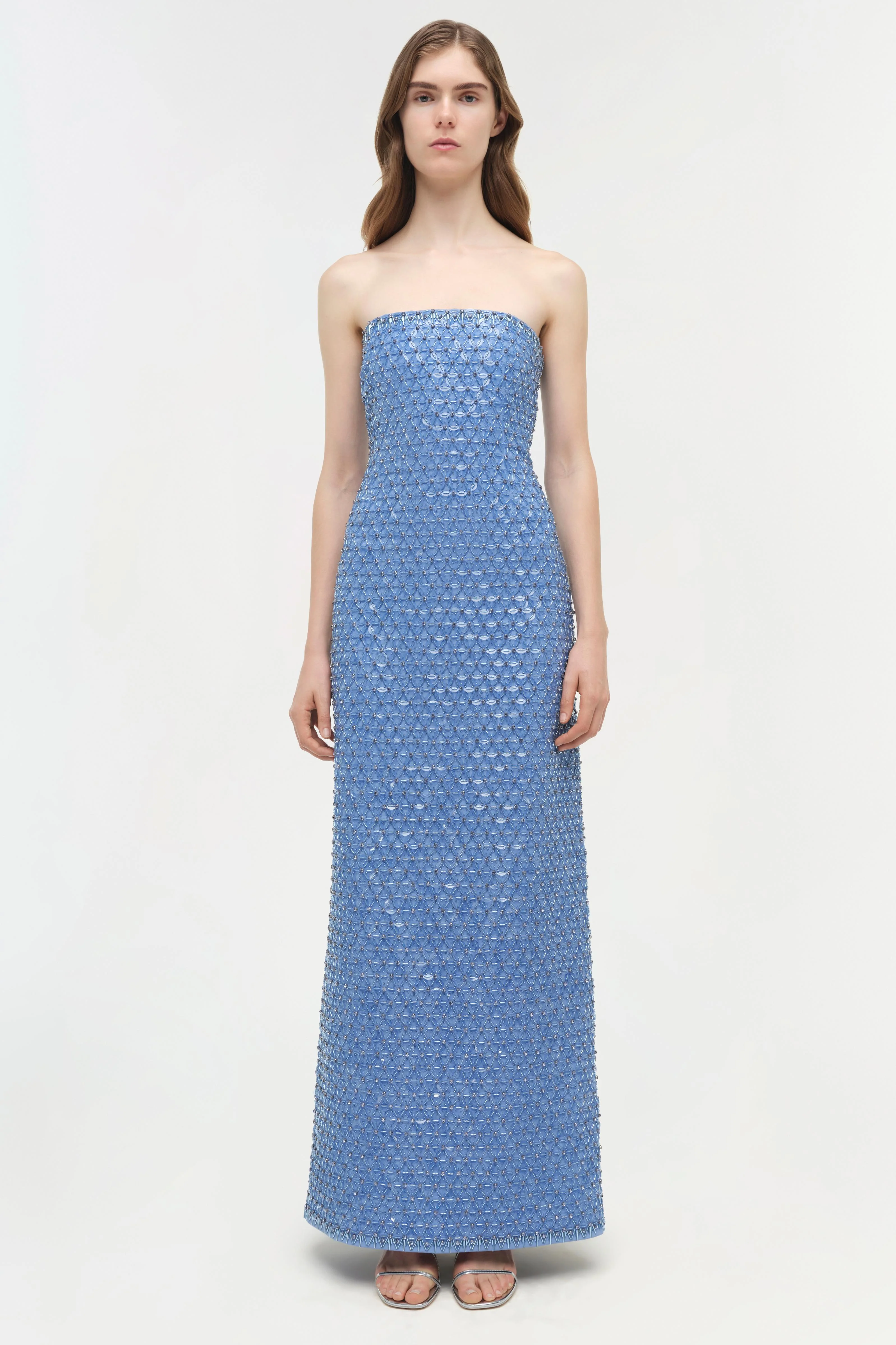 Vanessa Embellished Bustier Midi Dress - Image 7