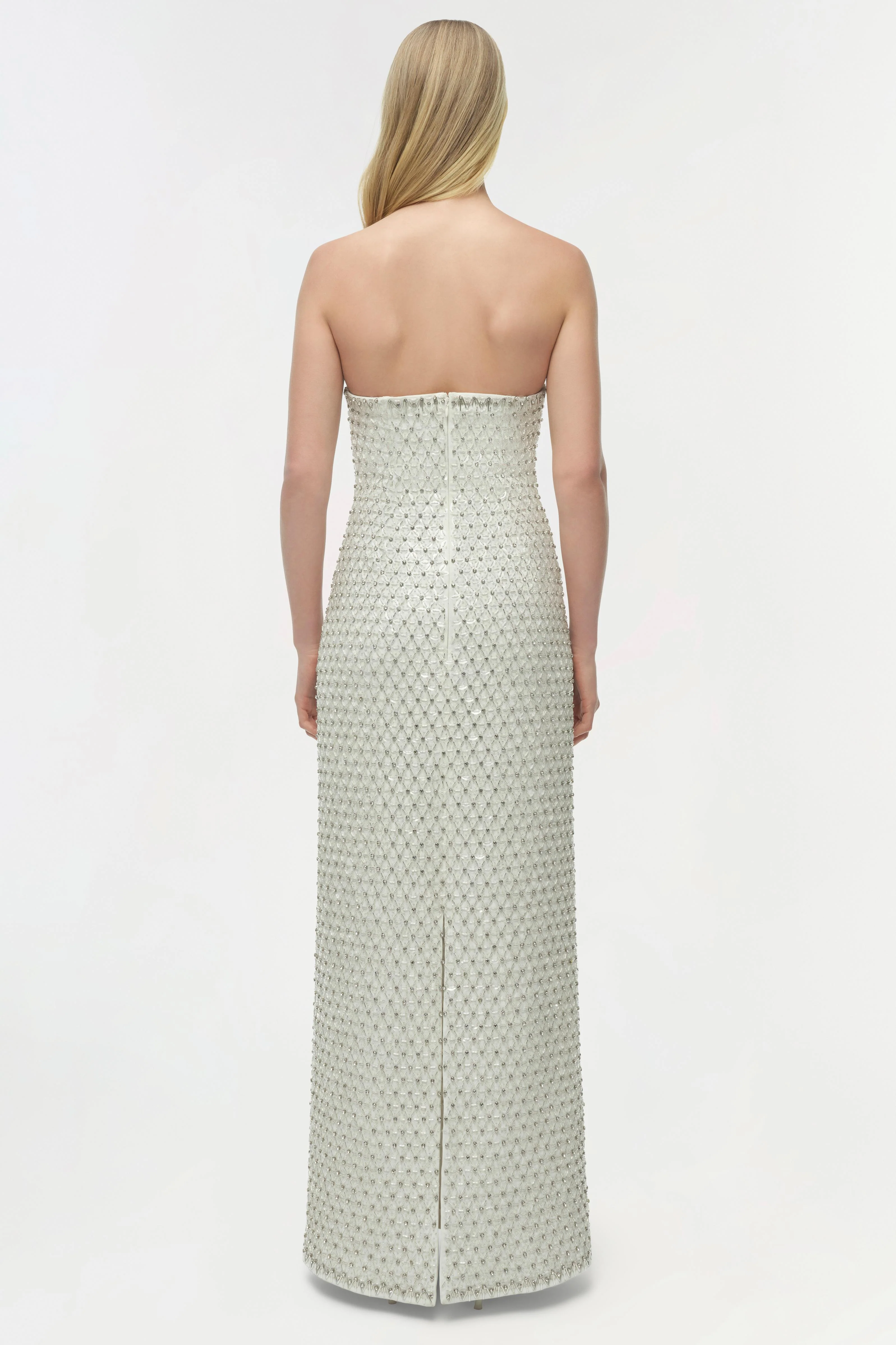 Vanessa Embellished Bustier Midi Dress - Image 5