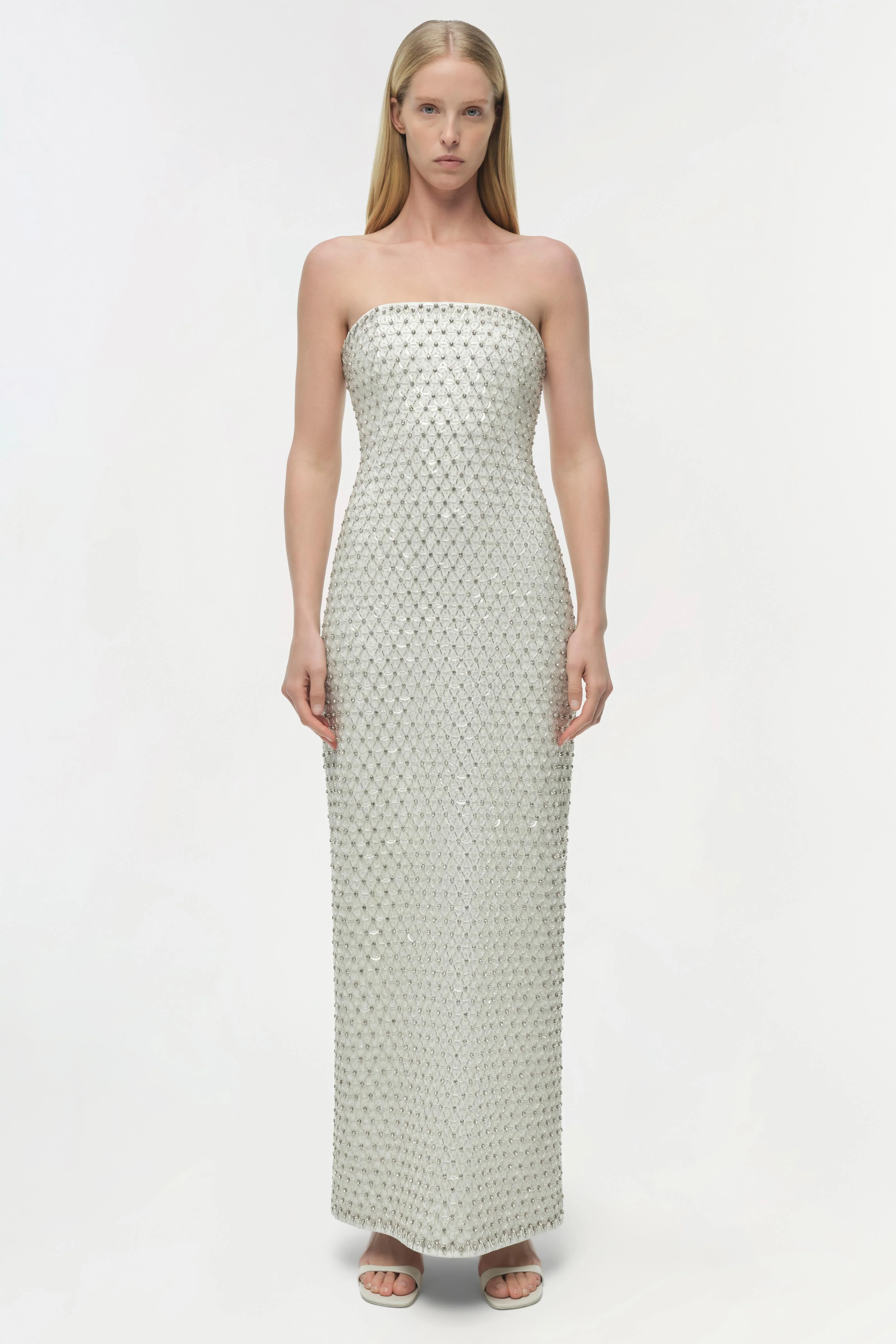Vanessa Embellished Bustier Midi Dress - Image 6