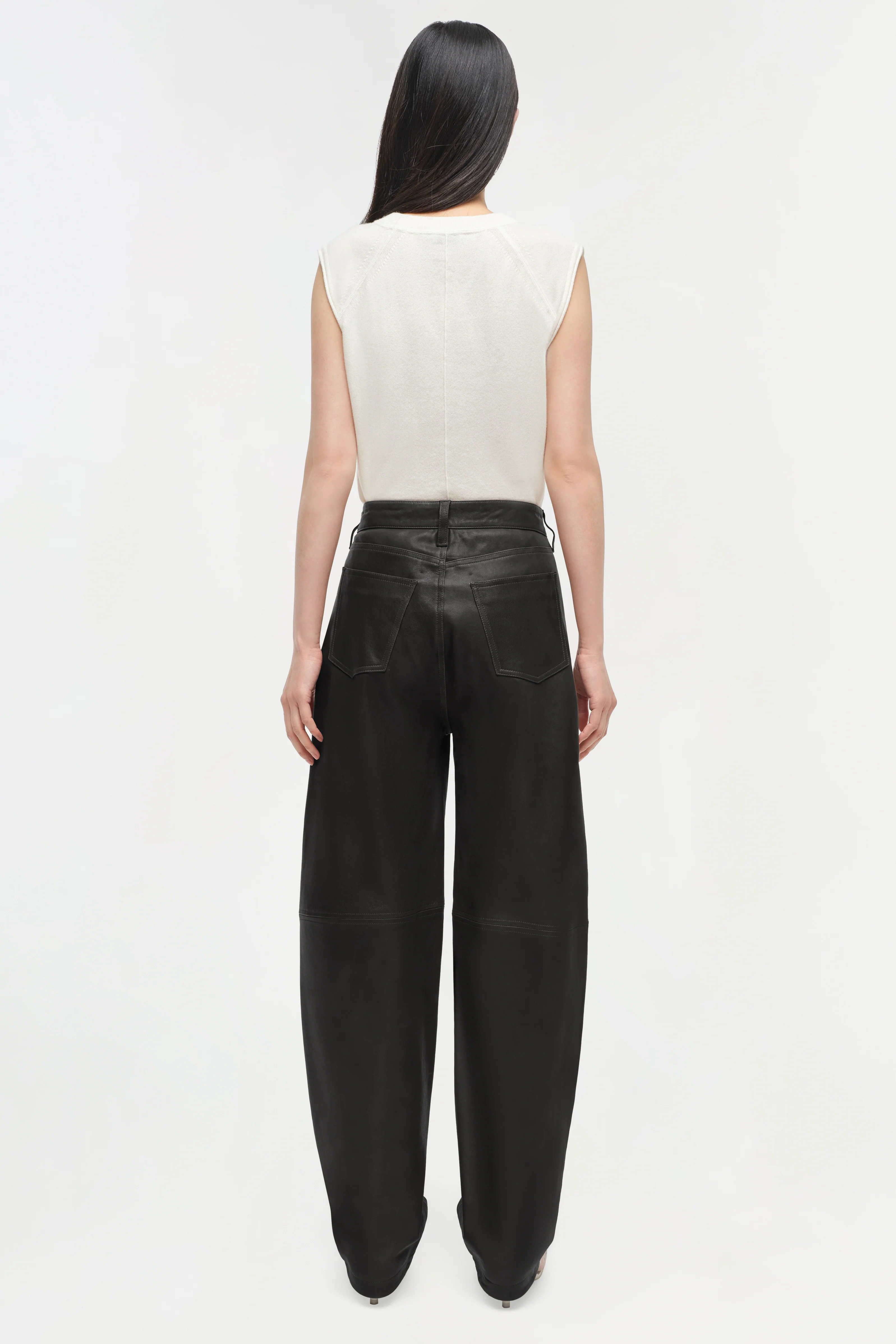Waldon Leather Curved Leg Pant - Image 6