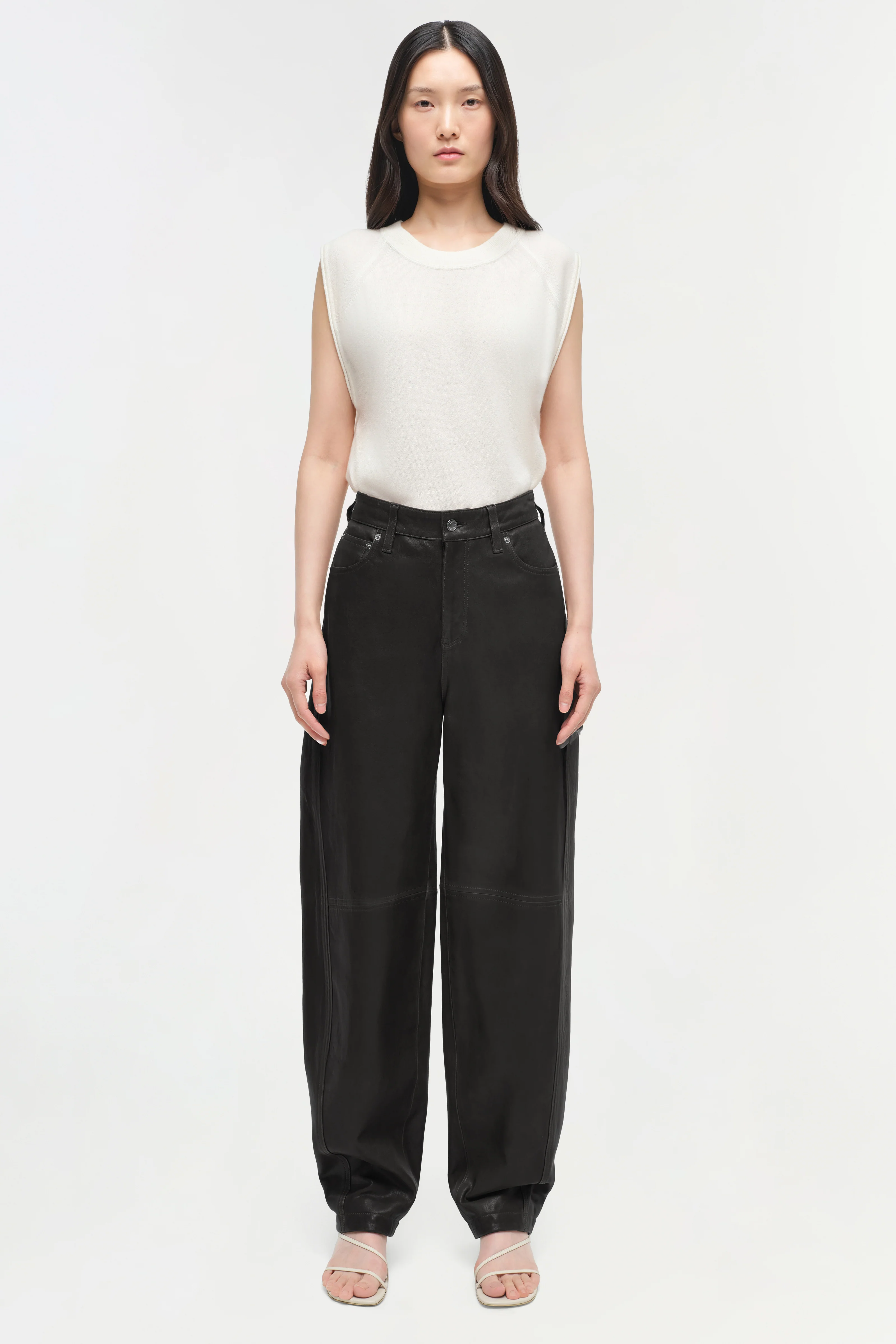 Waldon Leather Curved Leg Pant - Image 7