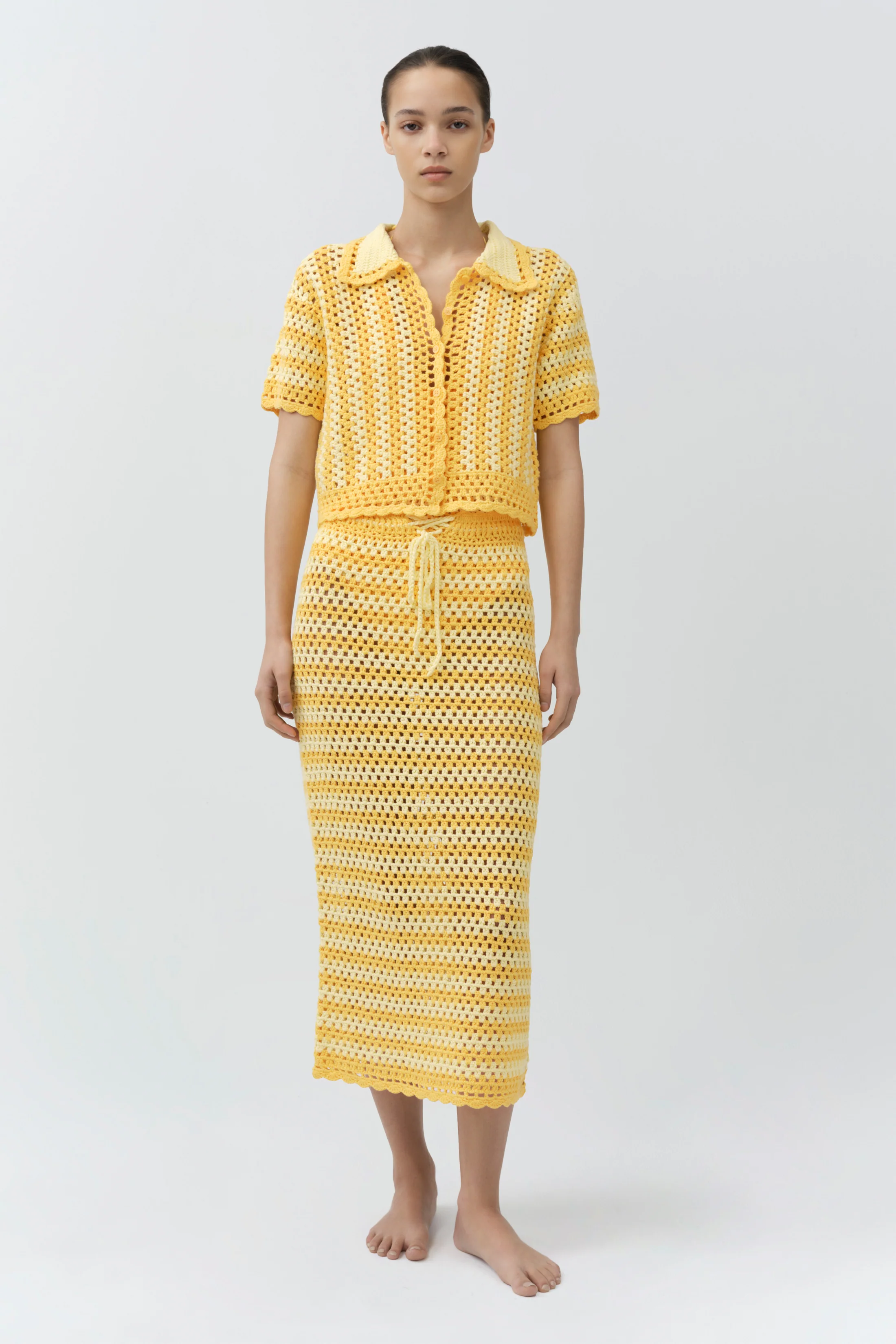 Welles Crochet Midi Skirt - Image 2