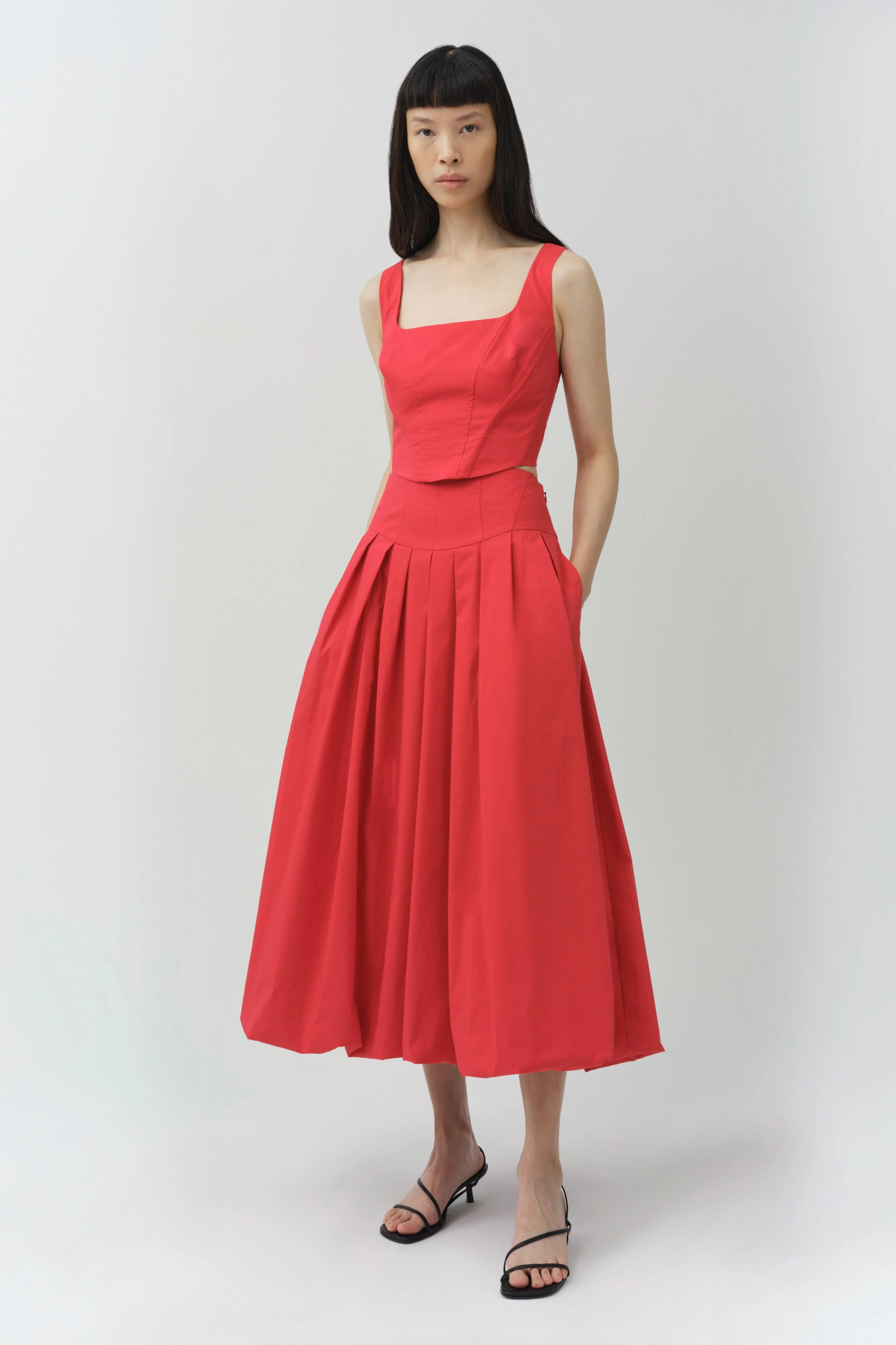 Winsor Cotton Midi Skirt - Image 3