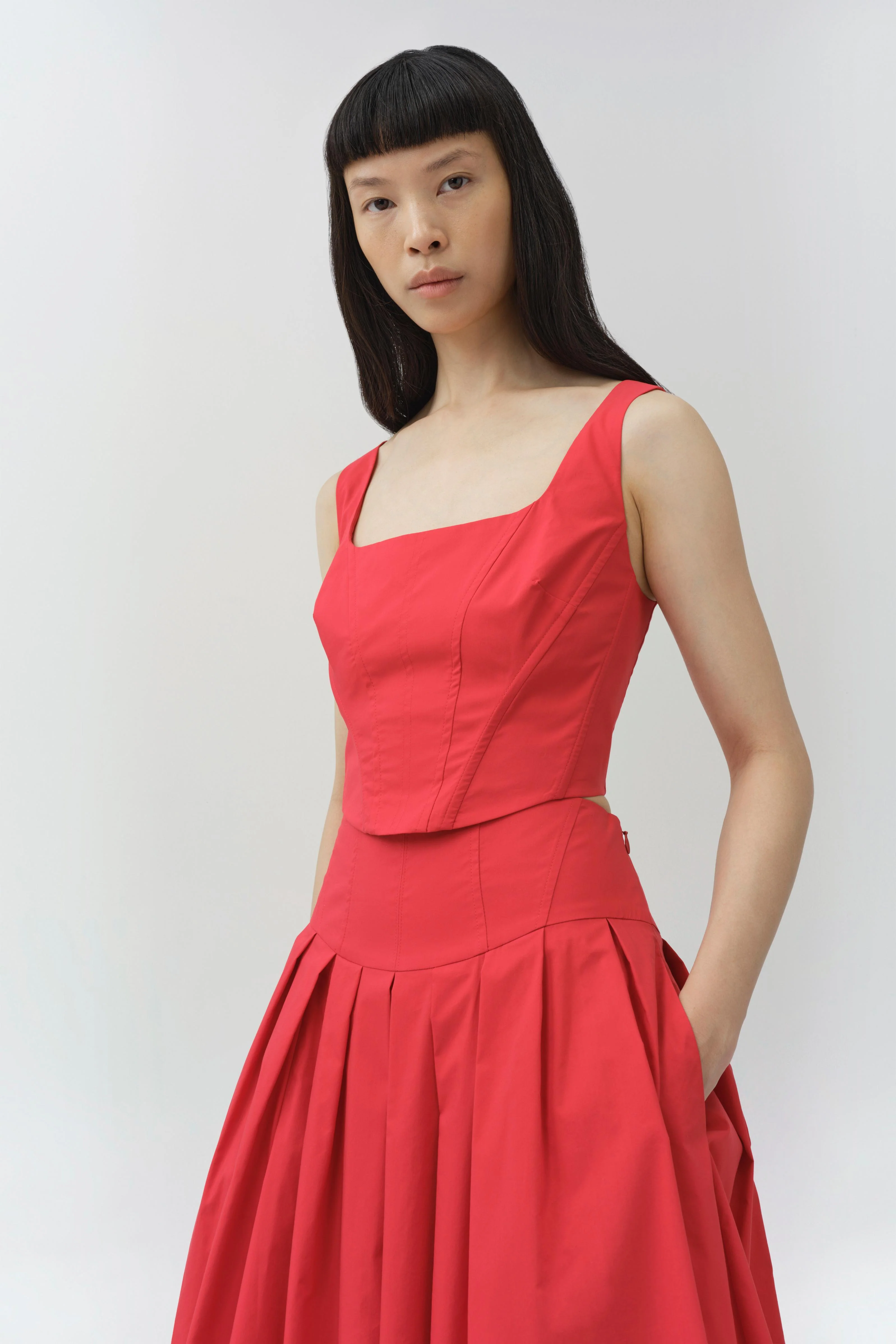 Winsor Cotton Midi Skirt - Image 4
