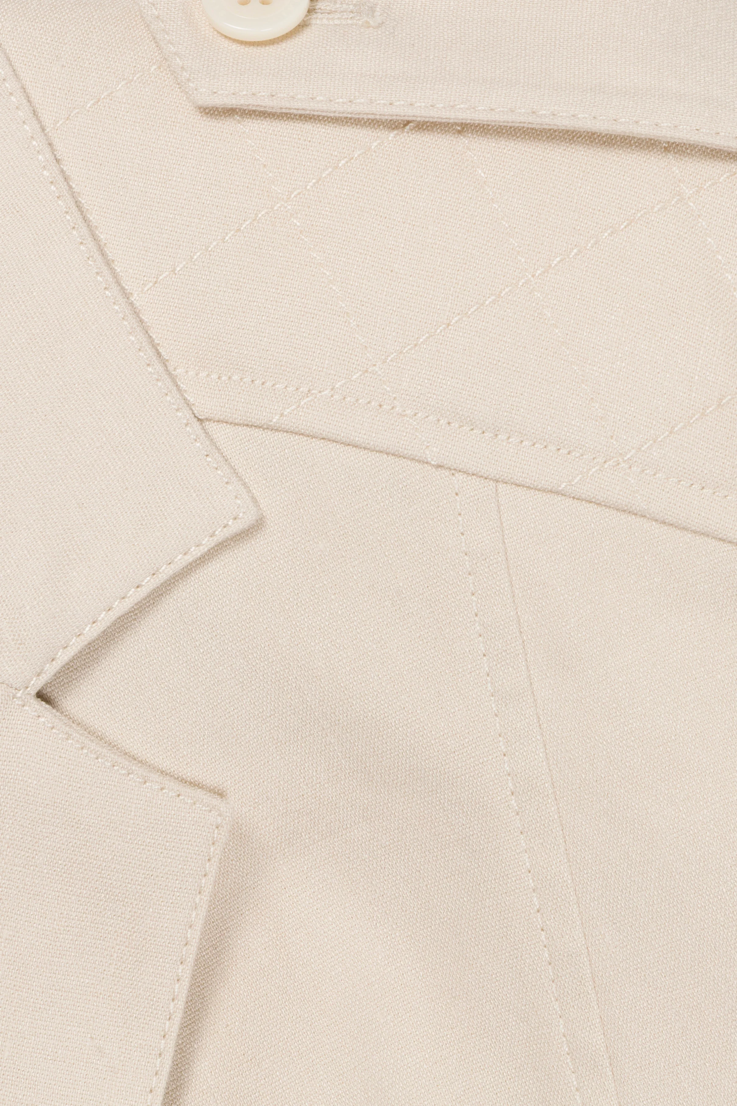 York Cropped Linen Vest - Image 6