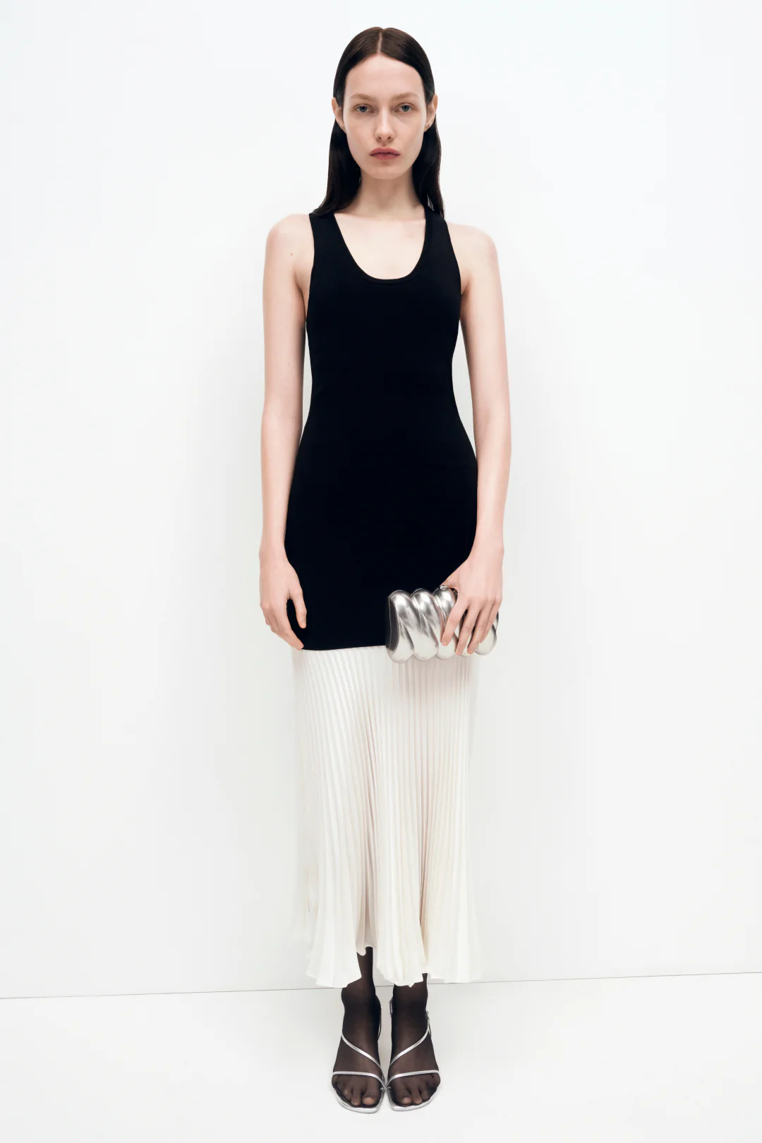 Zaden Knit Combo Midi Dress - Image 2