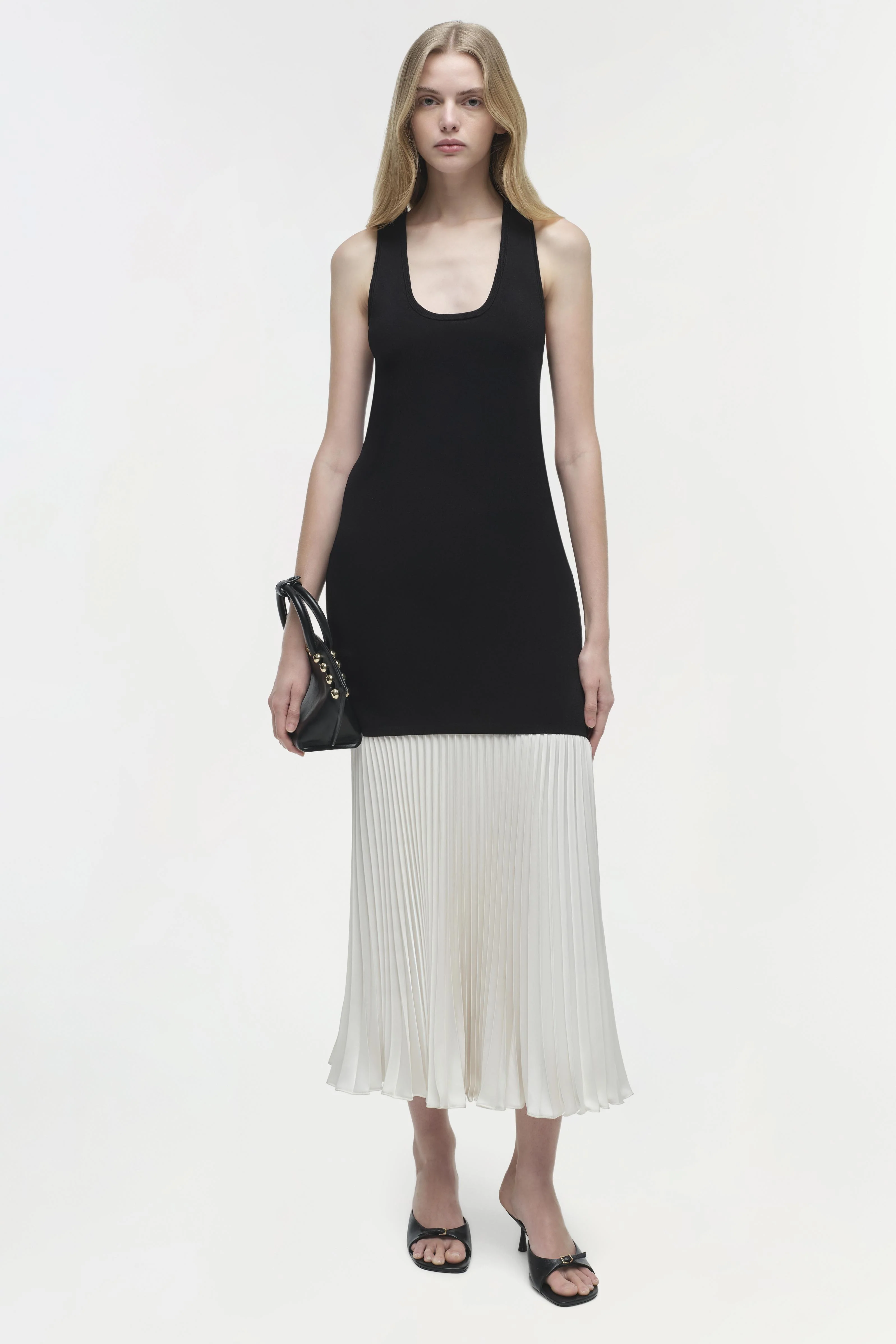 Zaden Knit Combo Midi Dress - Image 3